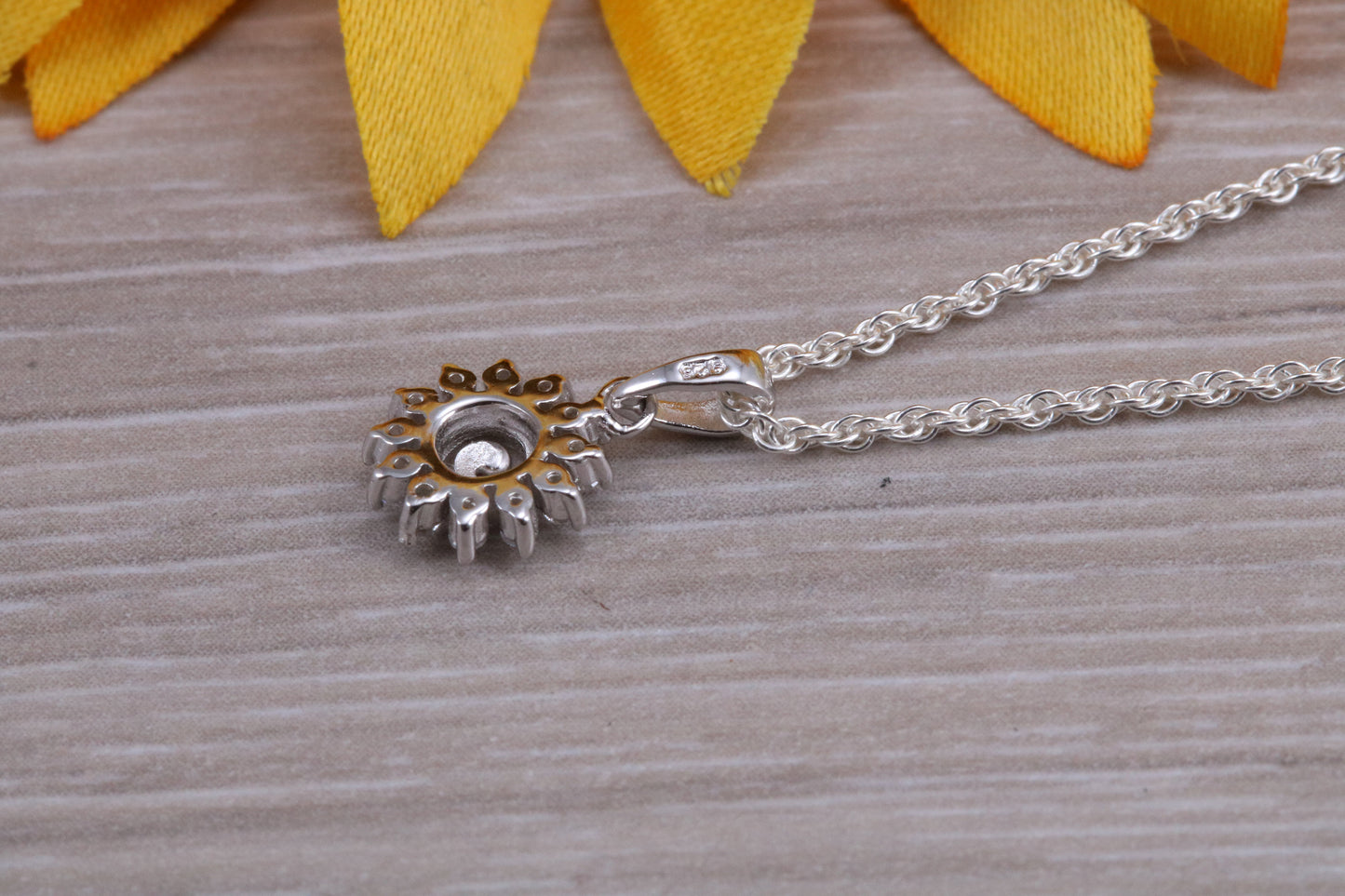 Sterling Silver Matching Ring, Studs Earrings and Necklace Set