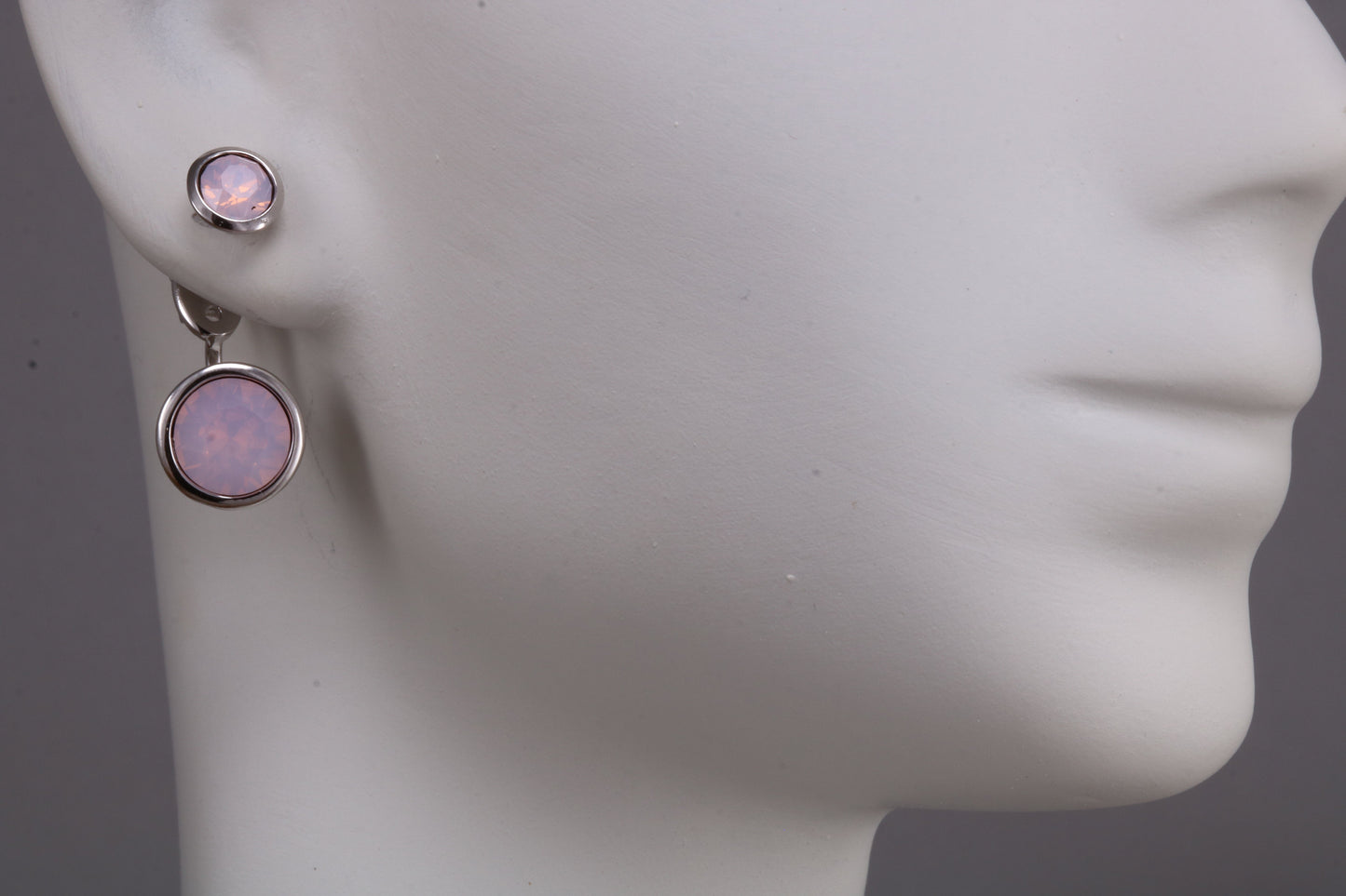 Sterling Silver Two in One Rose water Opal Stud Earrings or Dropper Earrings