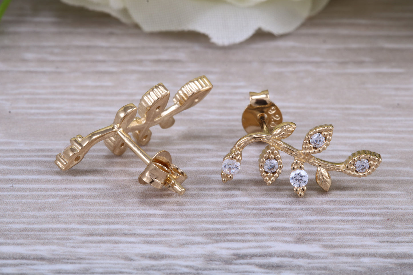 Sterling Silver Matching stud Earrings and Necklace