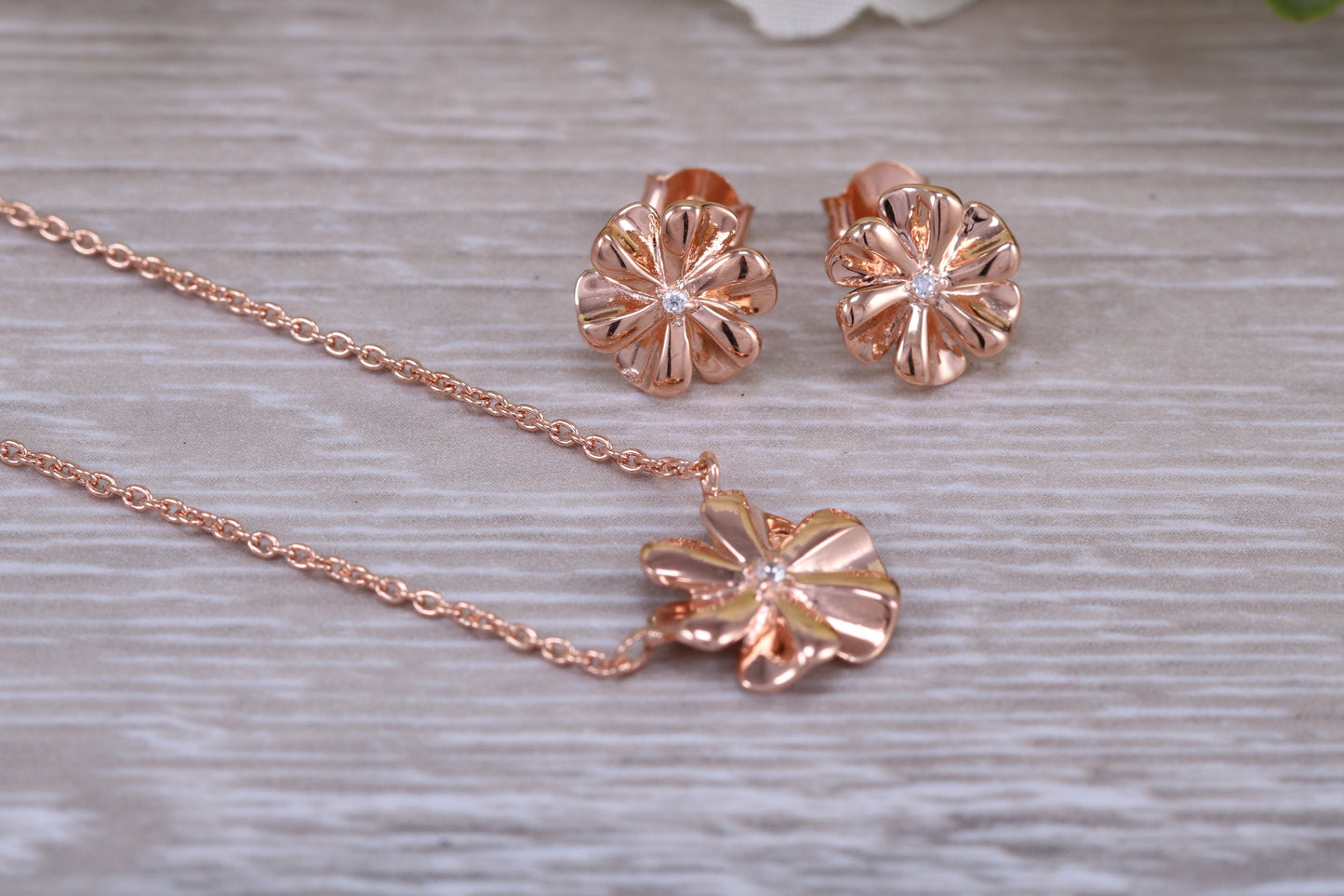 Sterling Silver Matching Earrings and Necklace