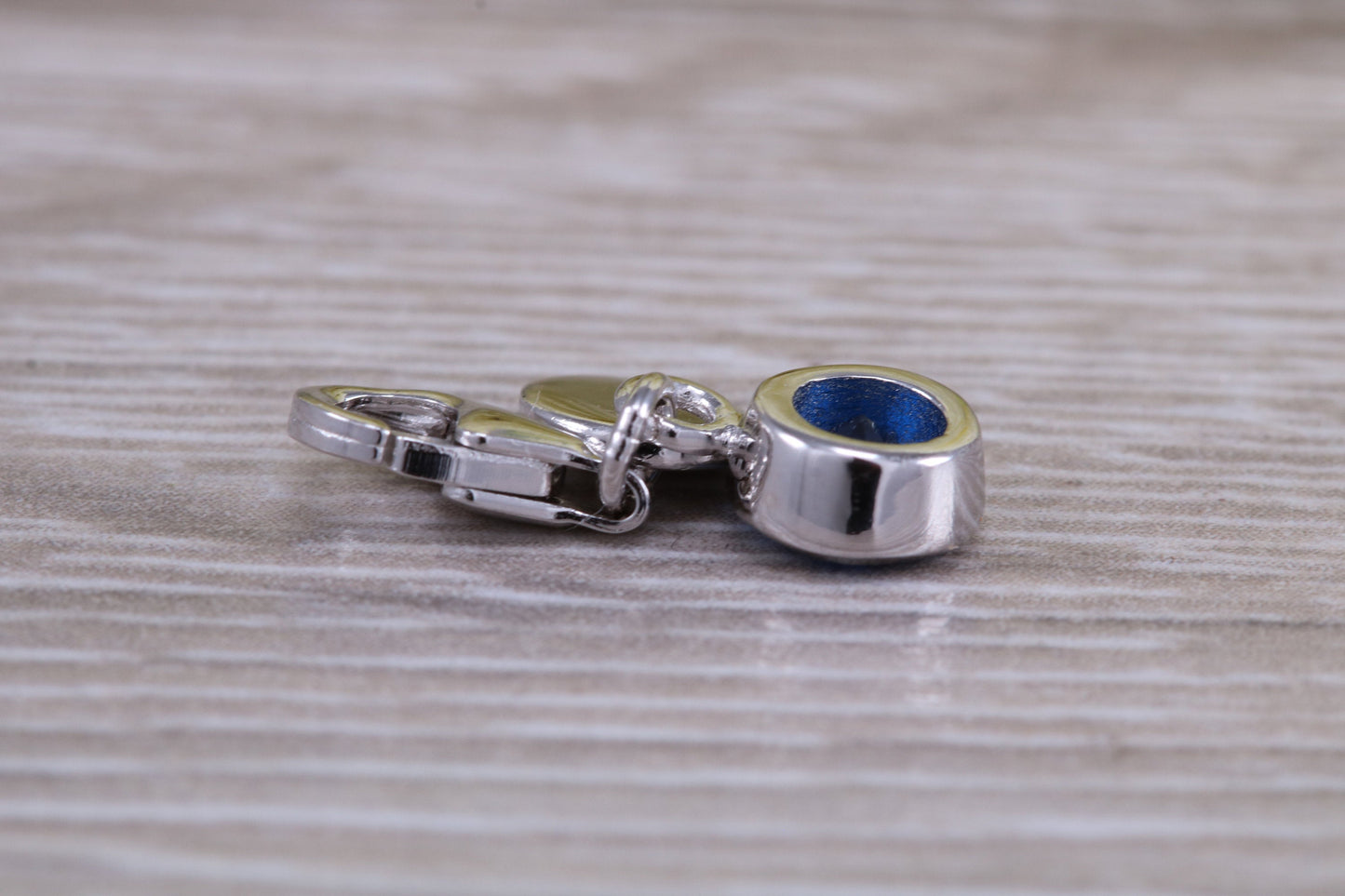 Sterling Silver September Sapphire Birthstone Charm