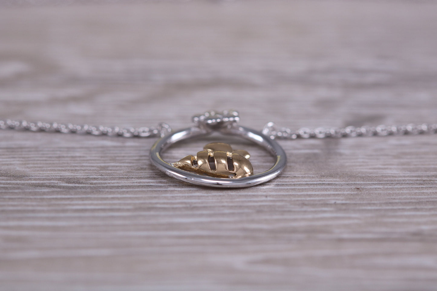 Sterling Silver Bumble Bee Necklace