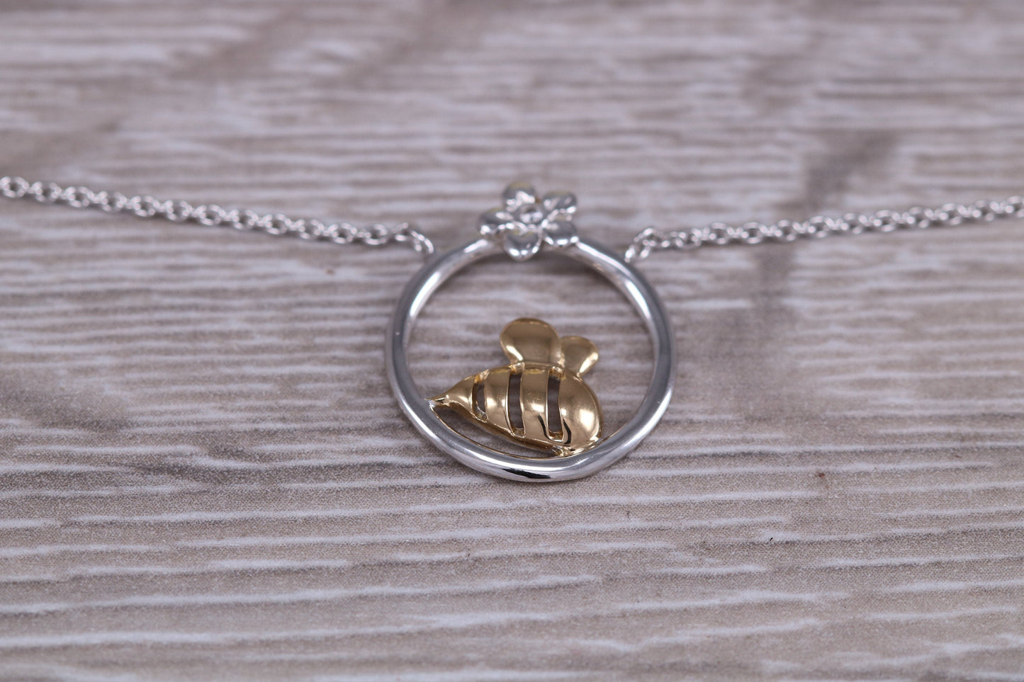 Sterling Silver Bumble Bee Necklace