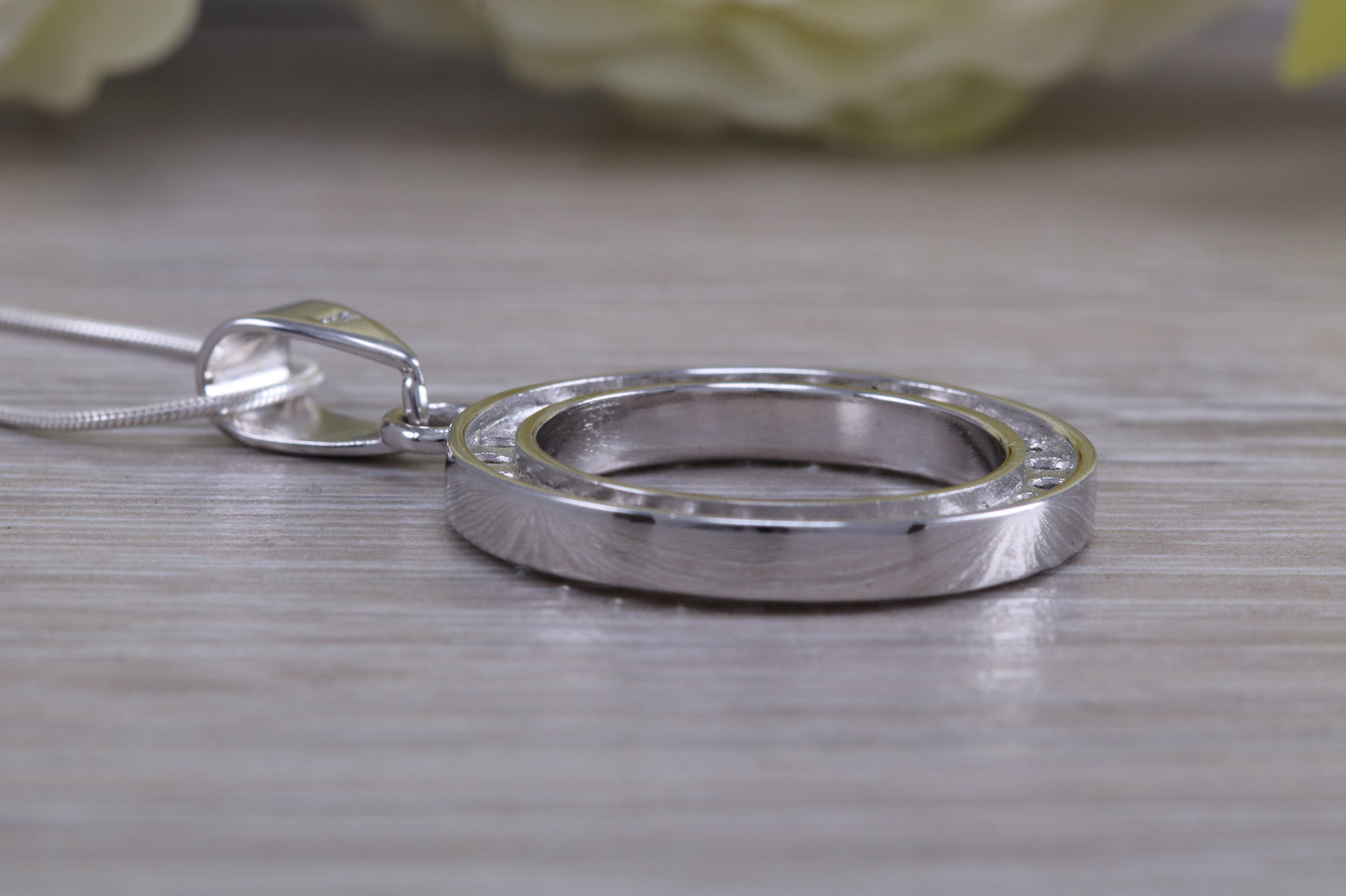 Sterling Silver C Z set Necklace