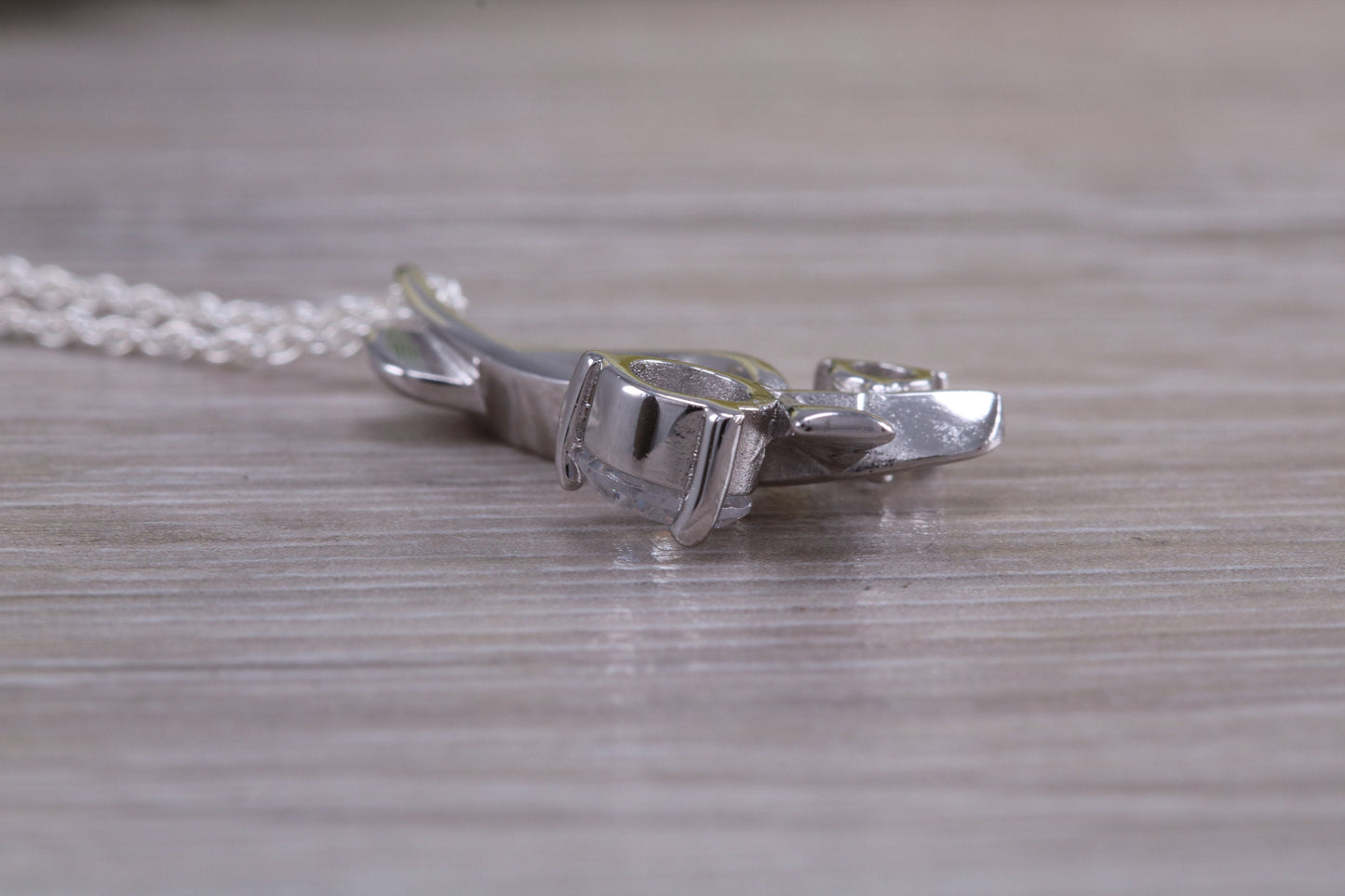 Sterling Silver C Z set Necklace