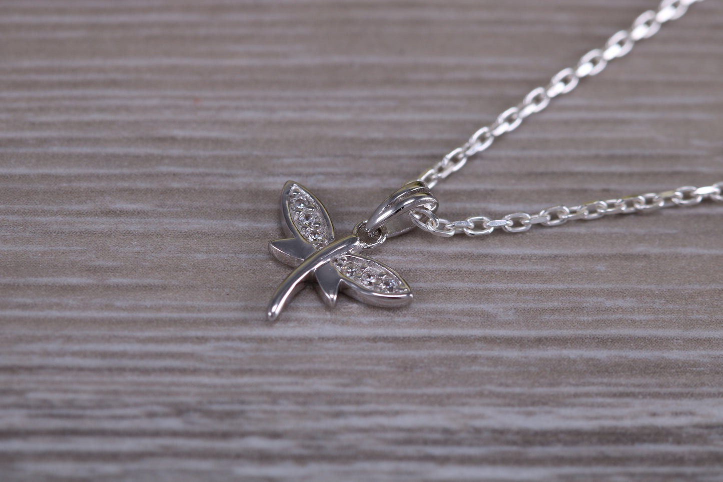 Sterling Silver Dragon Fly Necklace