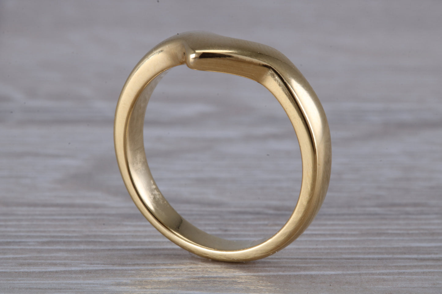 Abstract ring, made from your choice of 9ct yellow or white gold, solid and chunky feel, ideal as casual ring, thumb ring or shaped band