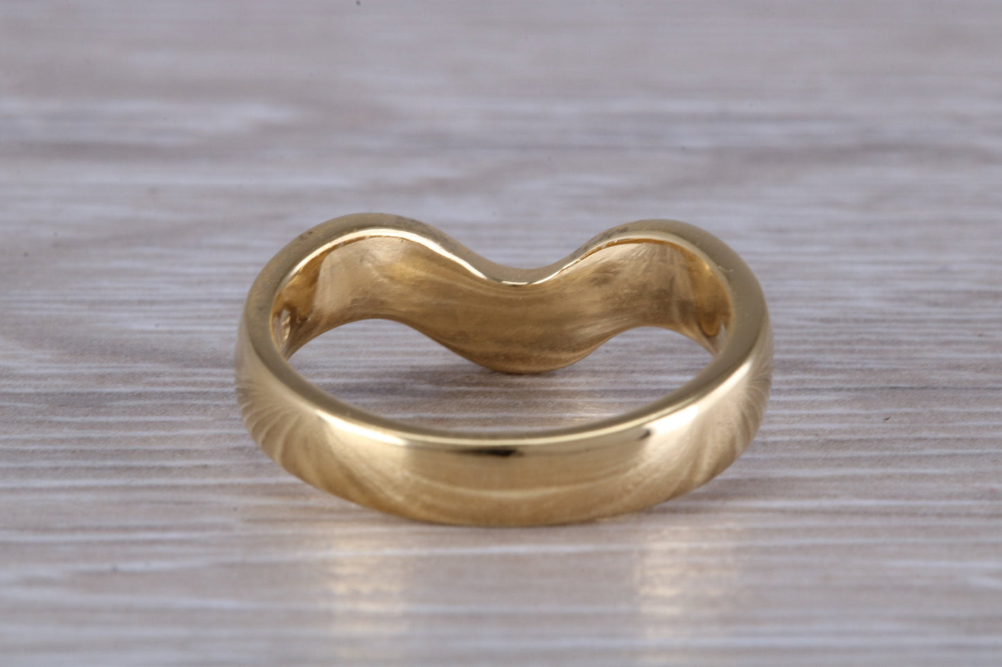 Abstract ring, made from your choice of 9ct yellow or white gold, solid and chunky feel, ideal as casual ring, thumb ring or shaped band
