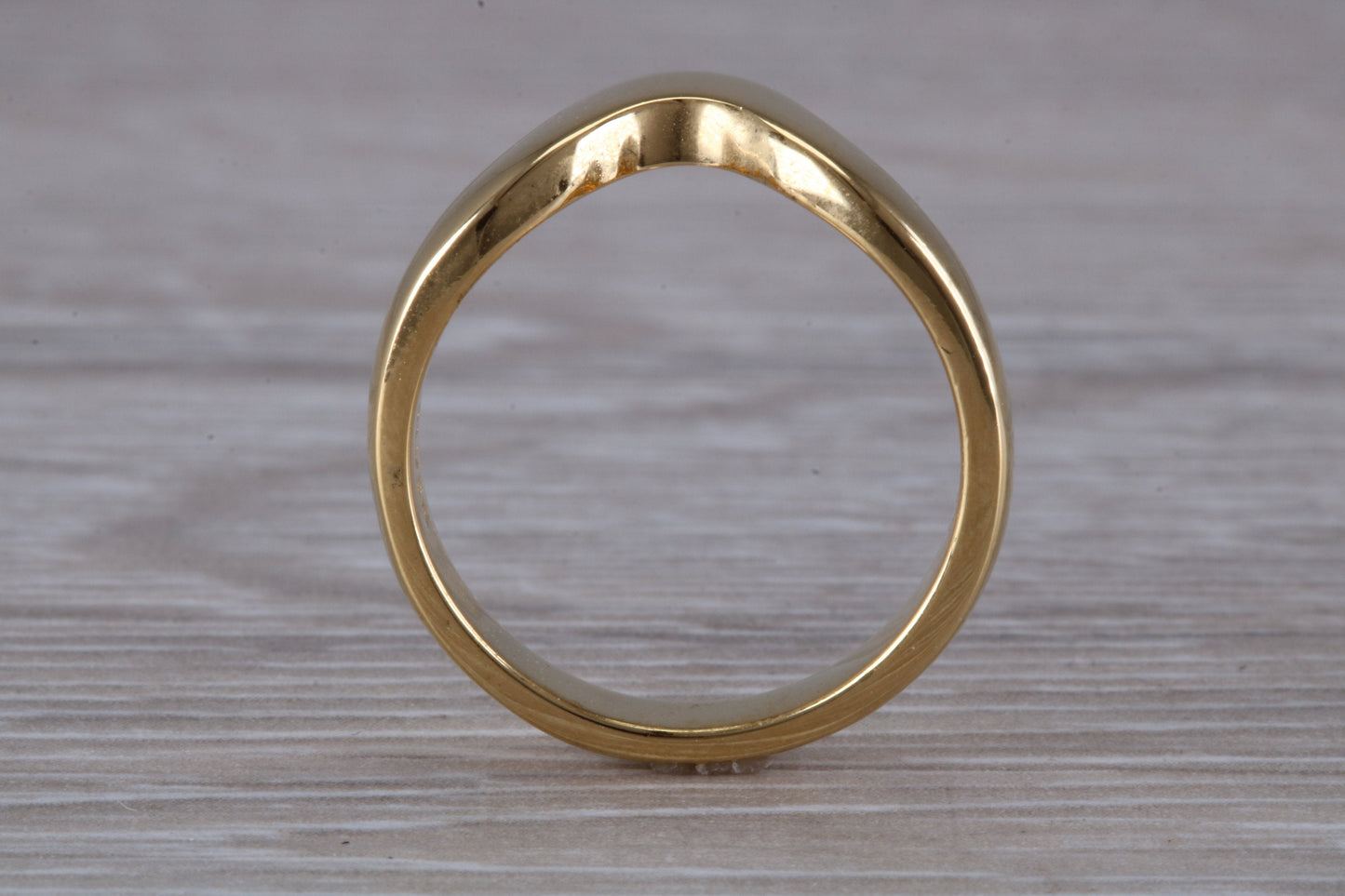 Abstract ring, made from your choice of 9ct yellow or white gold, solid and chunky feel, ideal as casual ring, thumb ring or shaped band