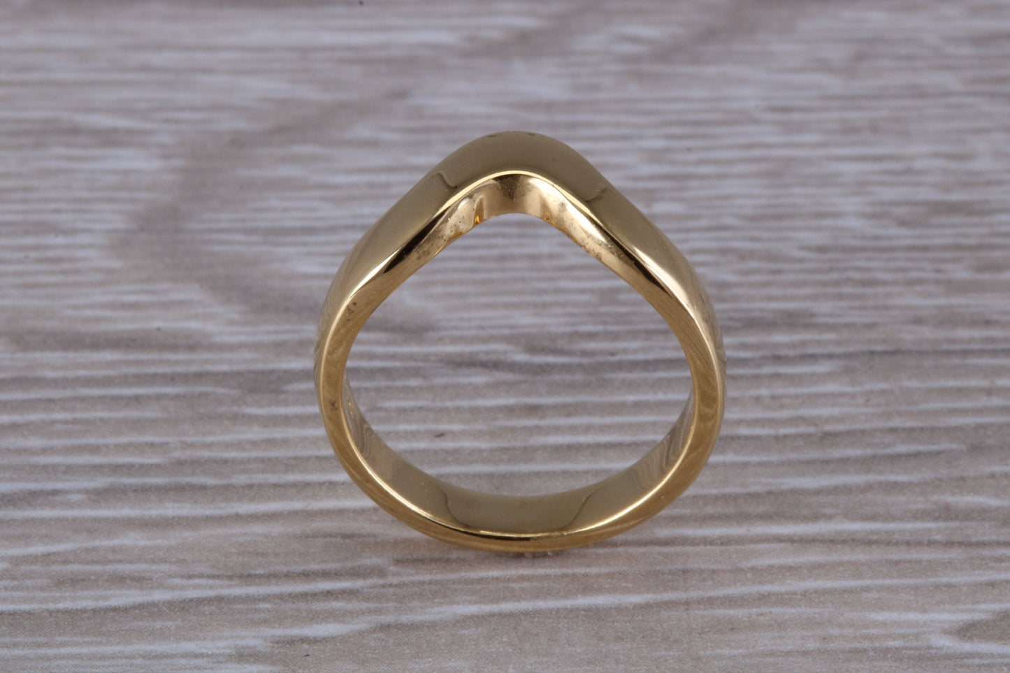 Abstract ring, made from your choice of 9ct yellow or white gold, solid and chunky feel, ideal as casual ring, thumb ring or shaped band