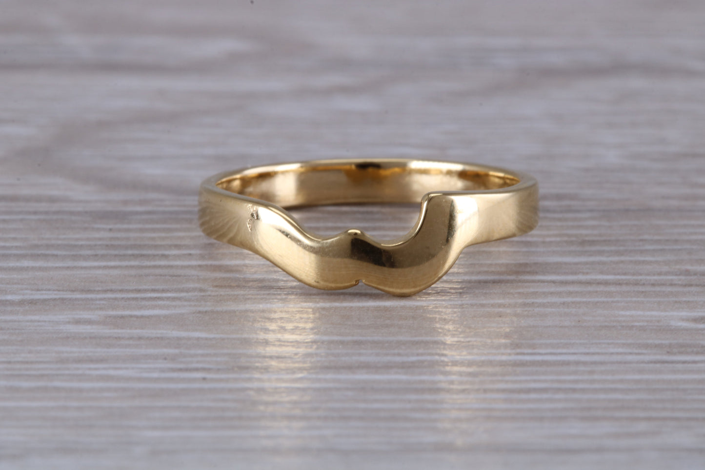 Abstract ring, made from your choice of 9ct yellow or white gold, solid and chunky feel, ideal as casual ring, thumb ring or shaped band