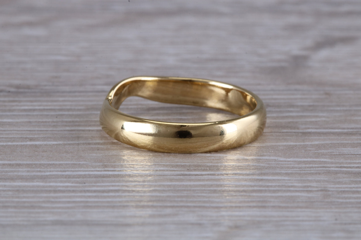Abstract ring, made from your choice of 9ct yellow or white gold, solid and chunky feel, ideal as casual ring, thumb ring or shaped band