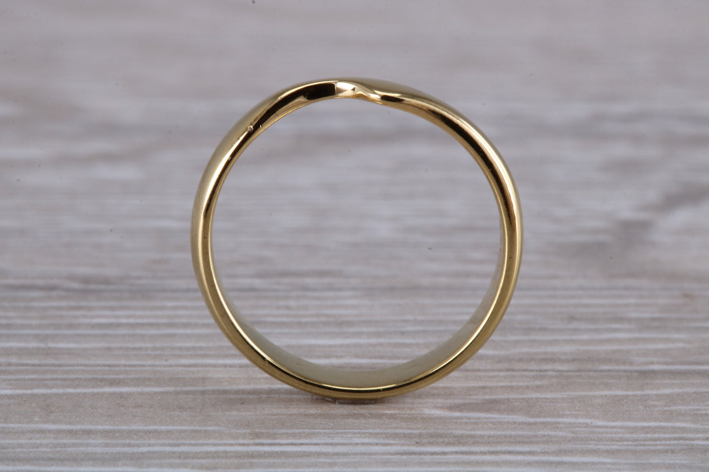 Abstract ring, made from your choice of 9ct yellow or white gold, solid and chunky feel, ideal as casual ring, thumb ring or shaped band