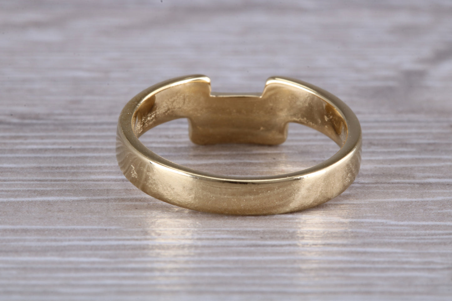 Abstract ring, made from your choice of 9ct yellow or white gold, solid and chunky feel, ideal as casual ring, thumb ring or shaped band