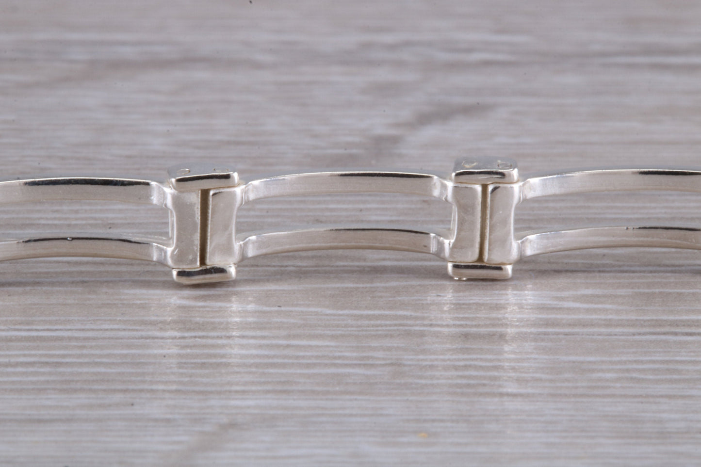 Open Link Sterling Silver Bracelet