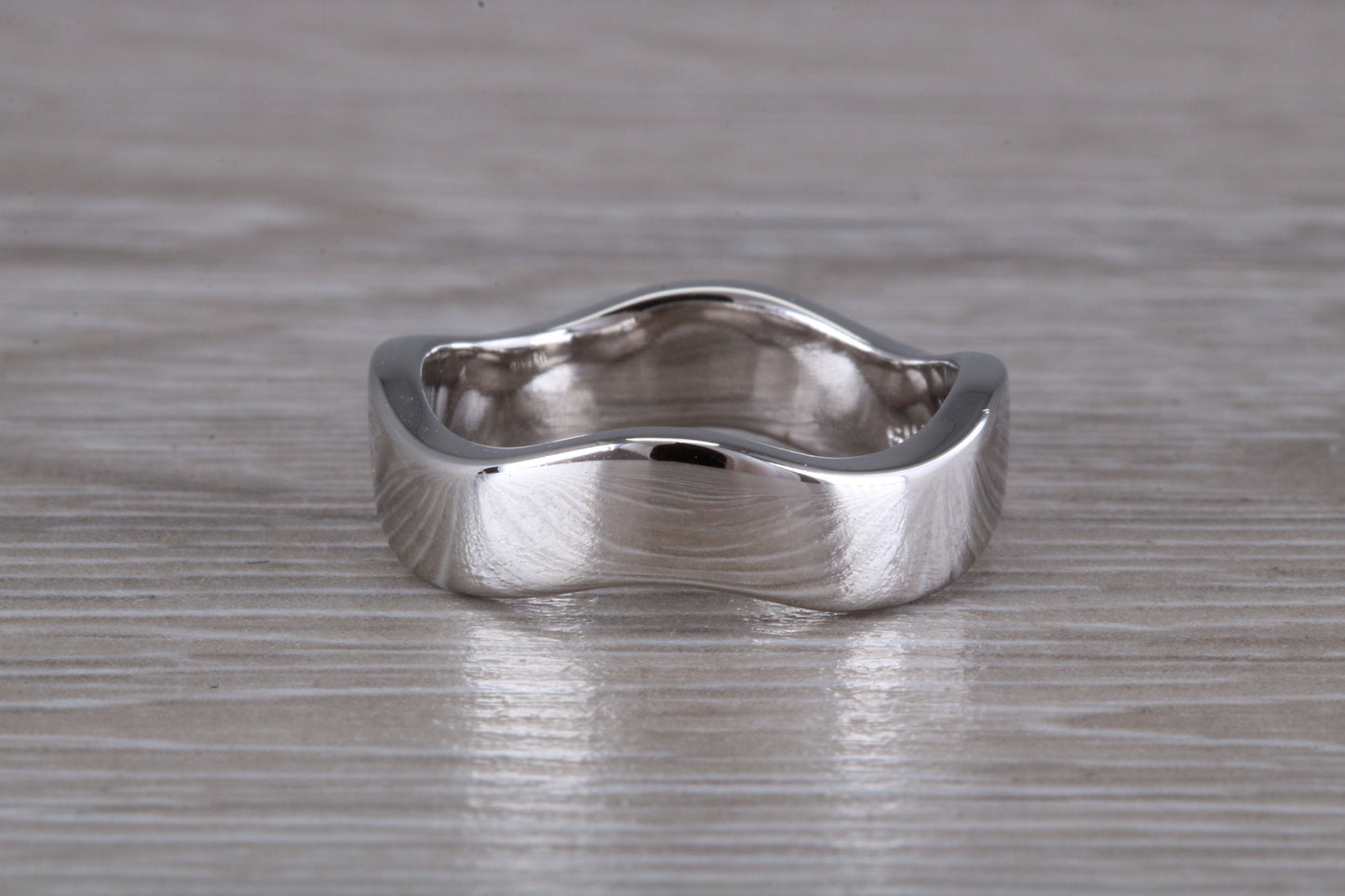 Abstract ring, made from your choice of 9ct yellow or white gold, solid and weighty feel, casual ring, thumb ring or shaped band, wishbone