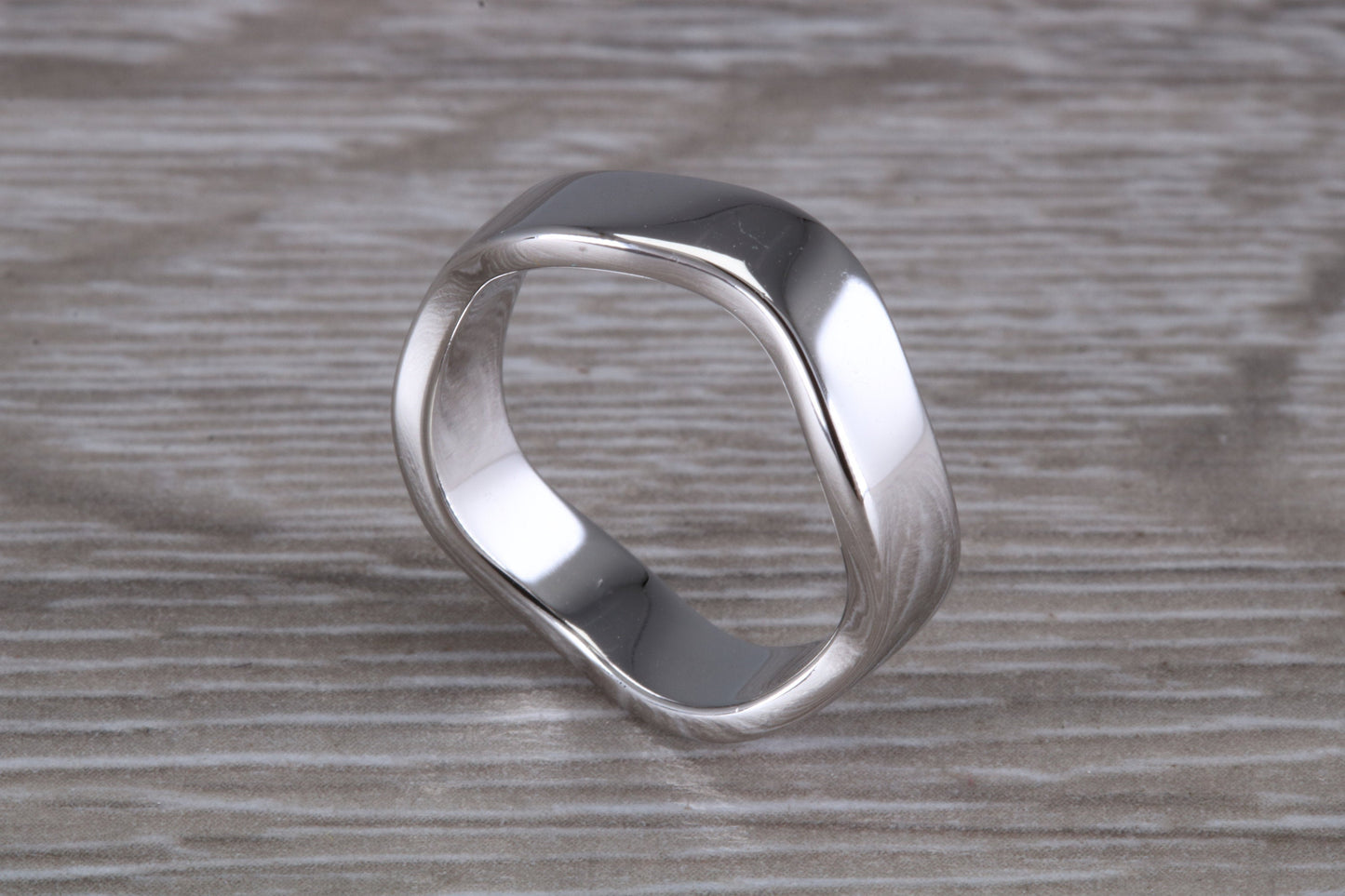 Abstract ring, made from your choice of 9ct yellow or white gold, solid and weighty feel, casual ring, thumb ring or shaped band, wishbone