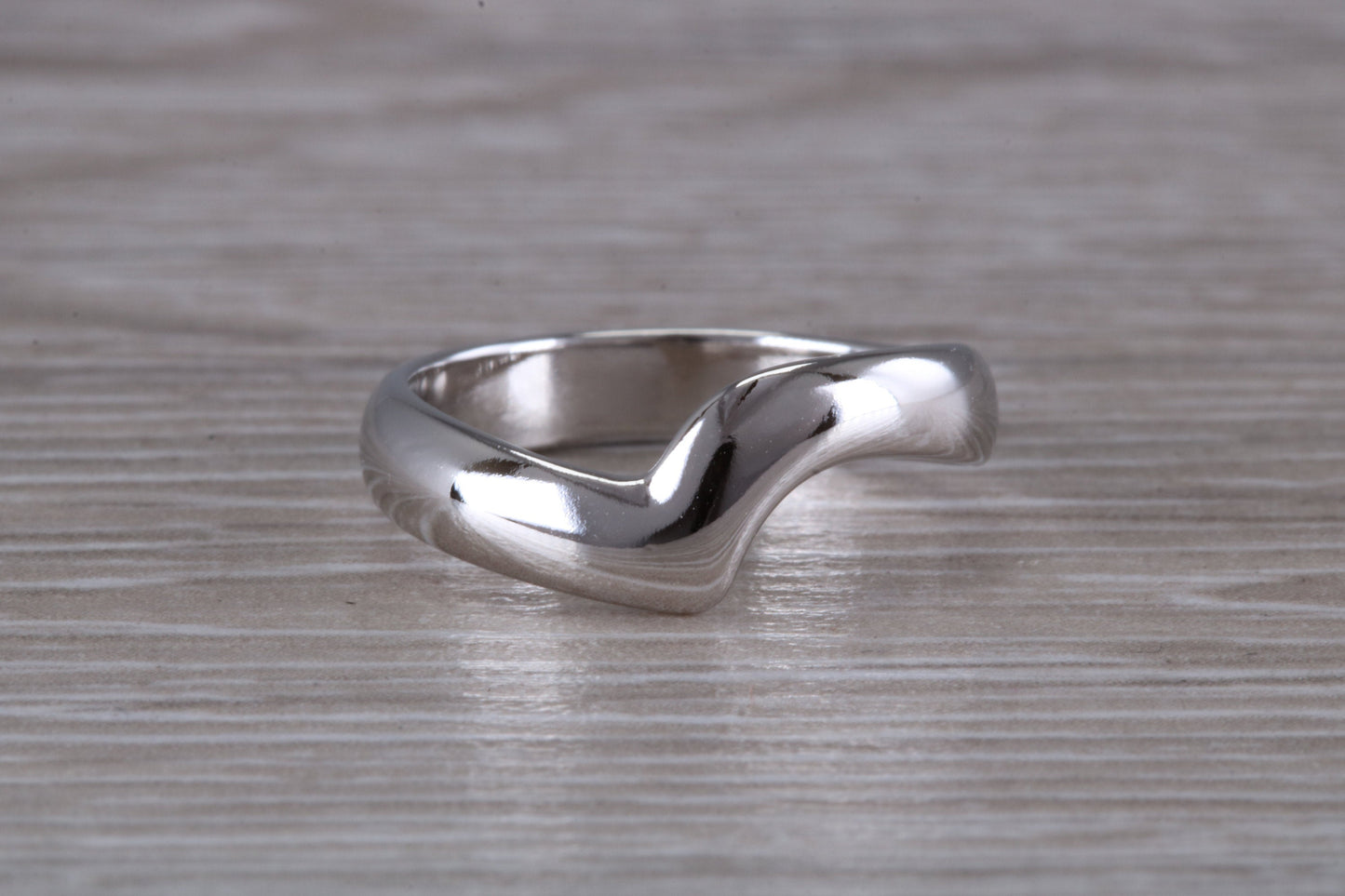 Abstract ring, made from your choice of 9ct yellow or white gold, solid and weighty feel, casual ring, thumb ring or shaped band, wishbone