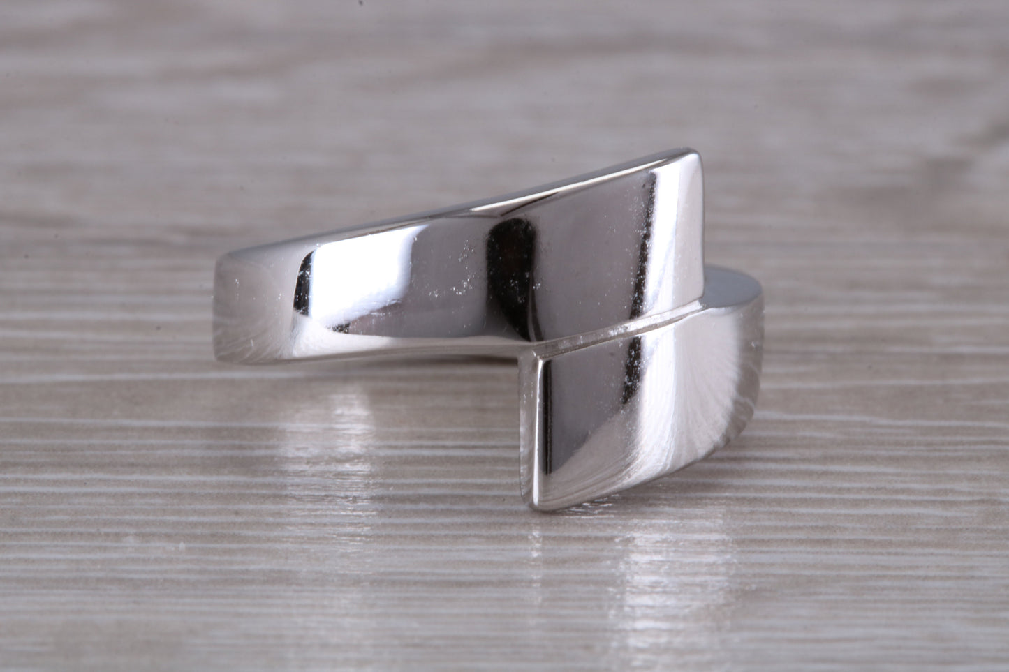 Abstract ring, made from your choice of 9ct yellow or white gold, solid and chunky feel, casual ring, thumb ring or shaped band, wishbone