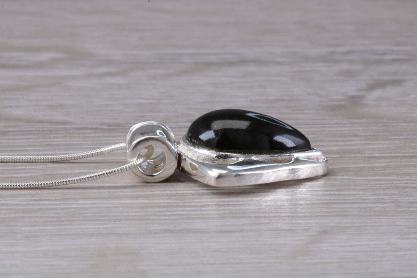 Real Jade Necklace made from Sterling Silver
