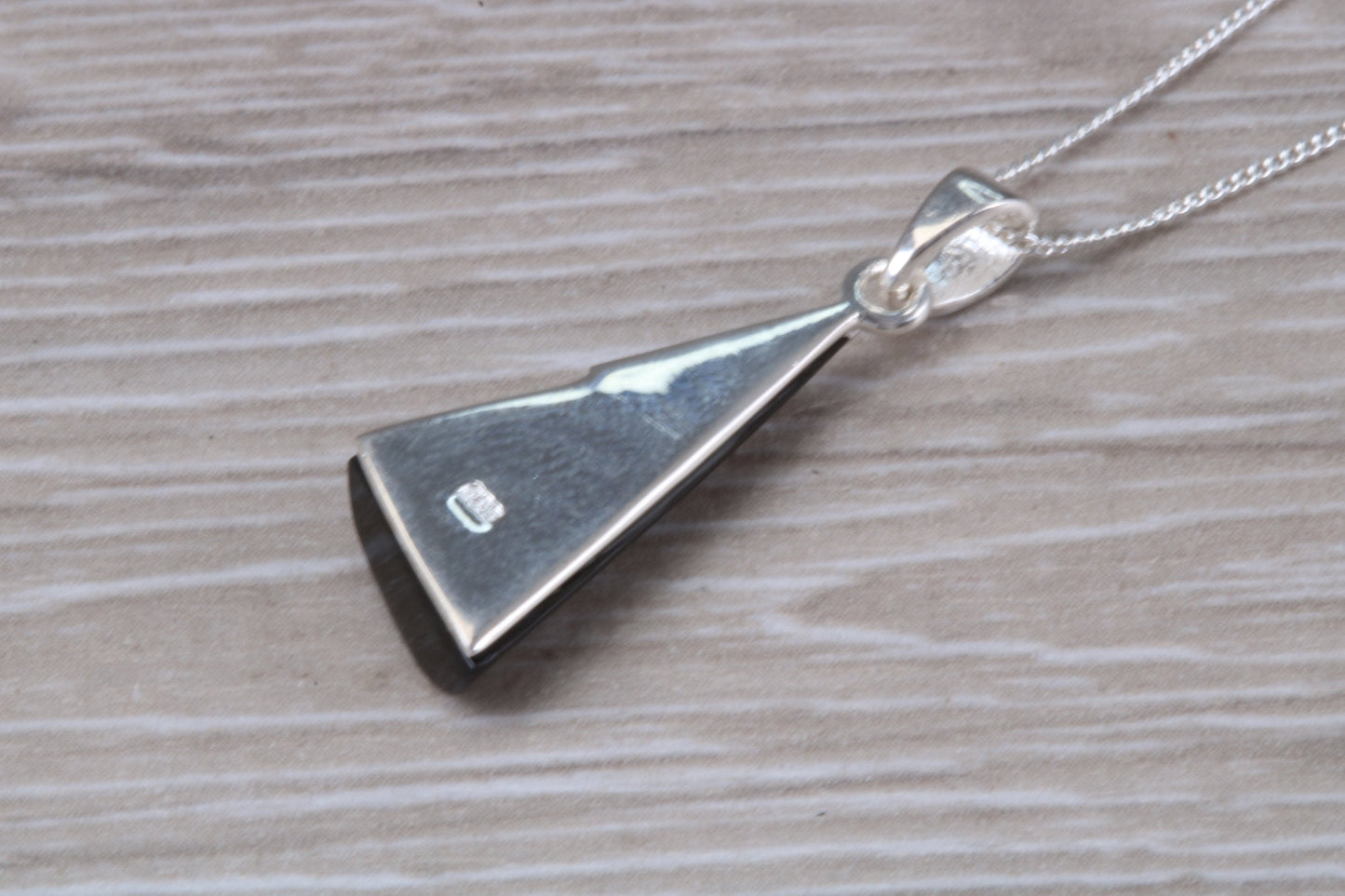 Sterling Silver Real Black Onyx Necklace