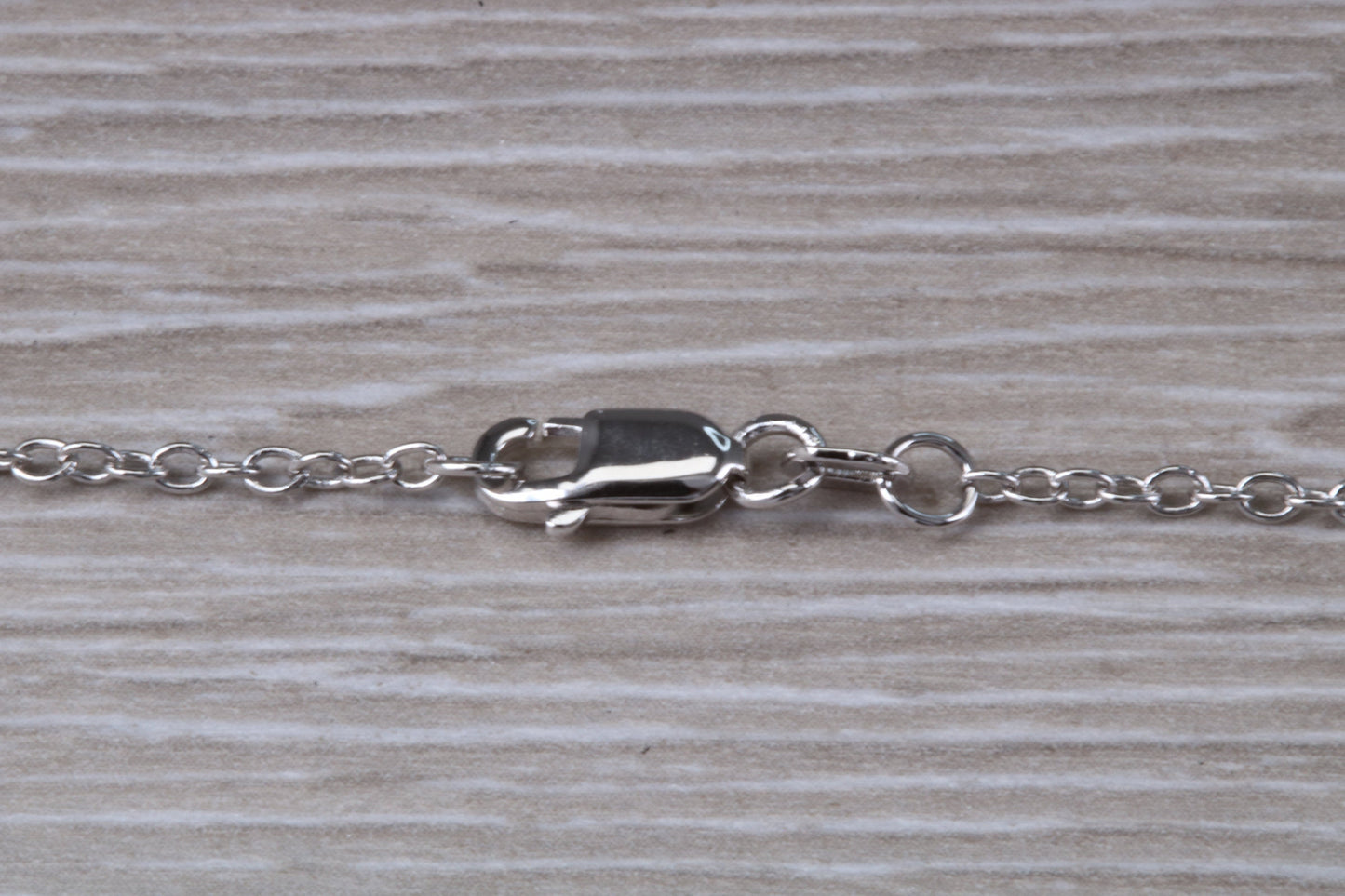 Diamond Look 42 inch Long Chain, Made From Sterling Silver