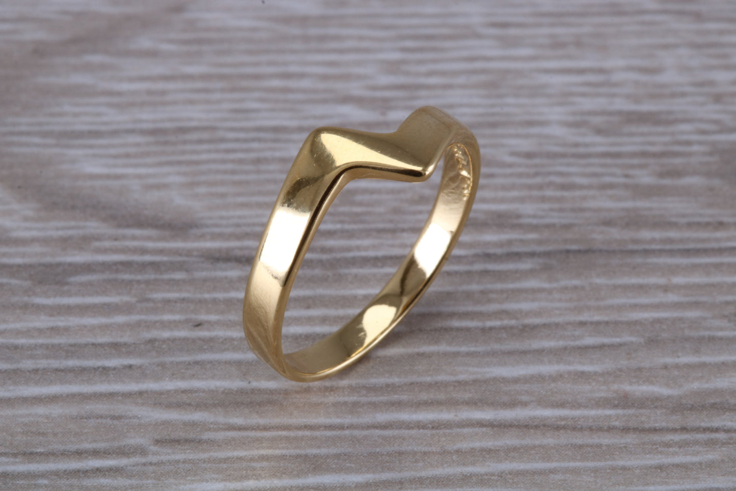 Abstract ring, made from your choice of 9ct yellow or white gold, ideal as casual ring, thumb ring or shaped band