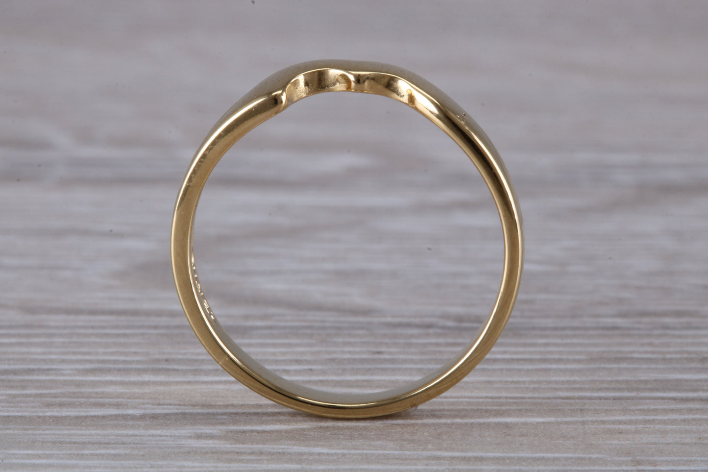 Abstract ring, made from your choice of 9ct yellow or white gold, solid and chunky feel, ideal as casual ring, thumb ring or shaped band