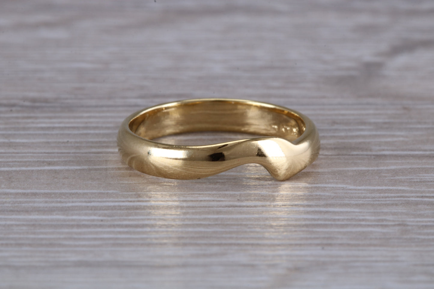 Abstract ring, made from your choice of 9ct yellow or white gold, solid and chunky feel, ideal as casual ring, thumb ring or shaped band