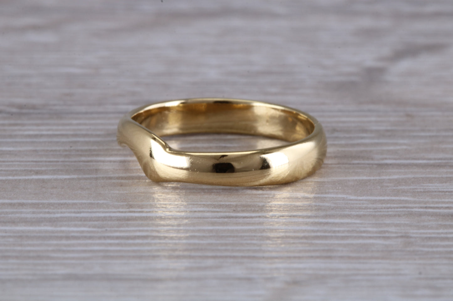 Abstract ring, made from your choice of 9ct yellow or white gold, solid and chunky feel, ideal as casual ring, thumb ring or shaped band