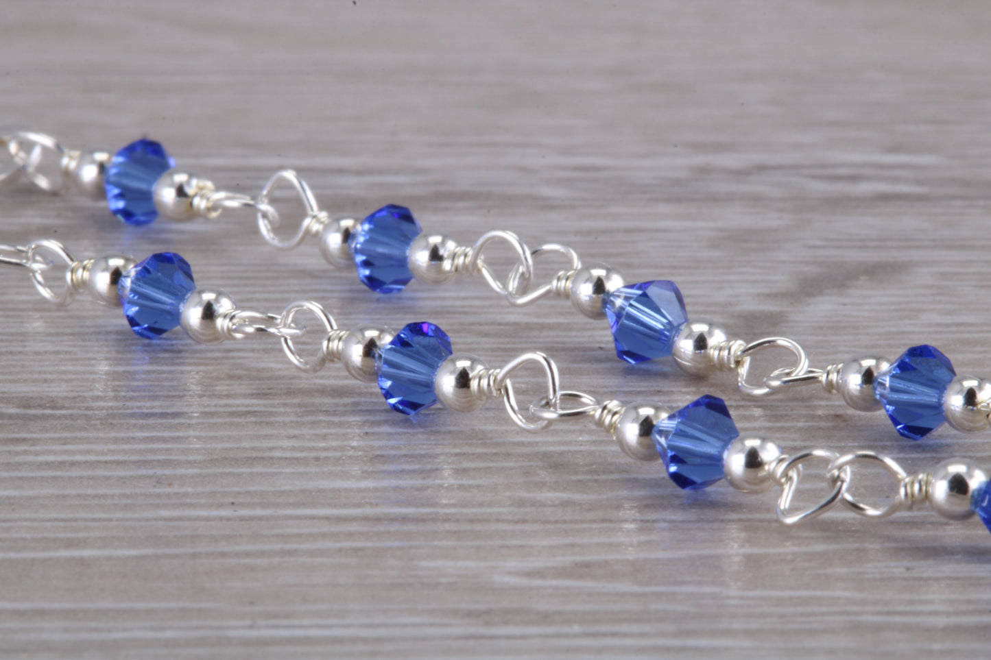 Sterling Silver Sapphire Look Bracelet