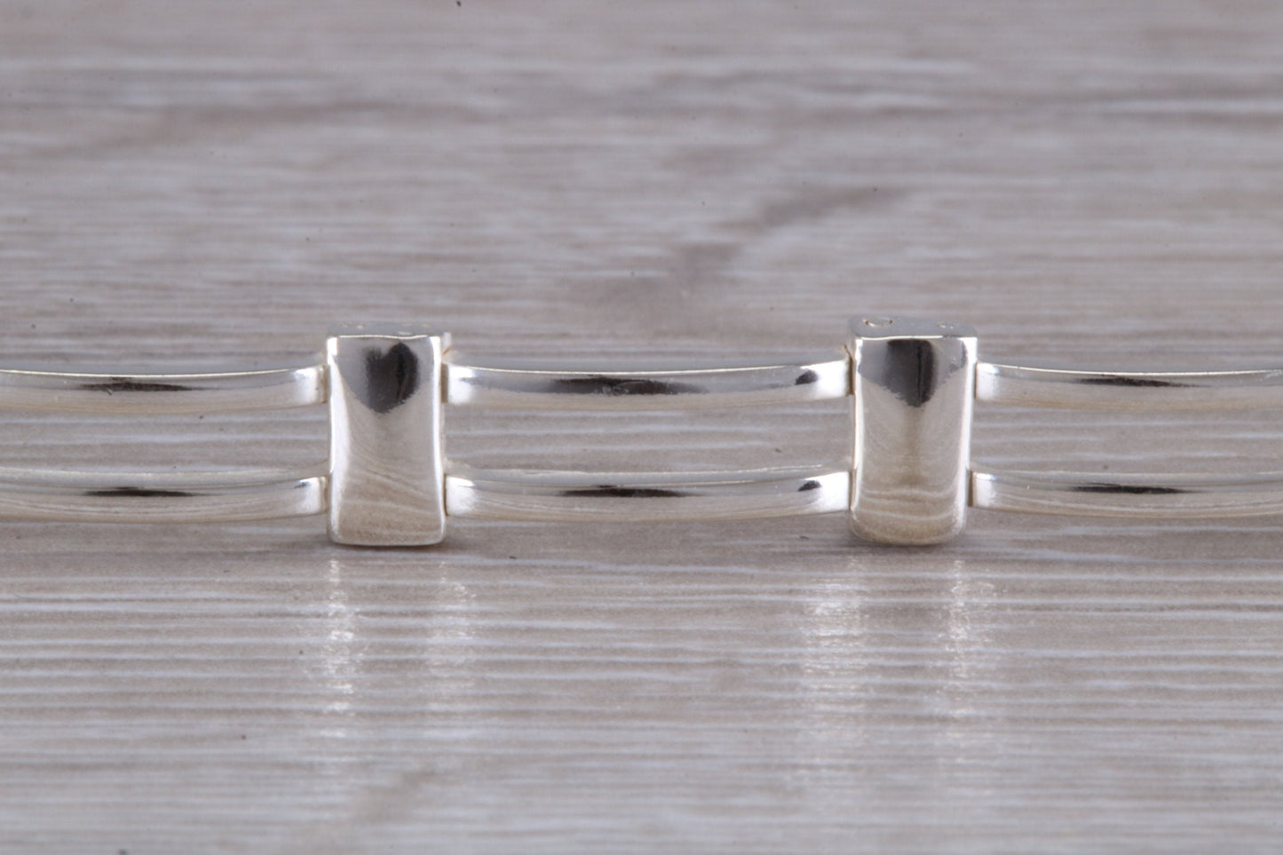 Open Link Sterling Silver Bracelet