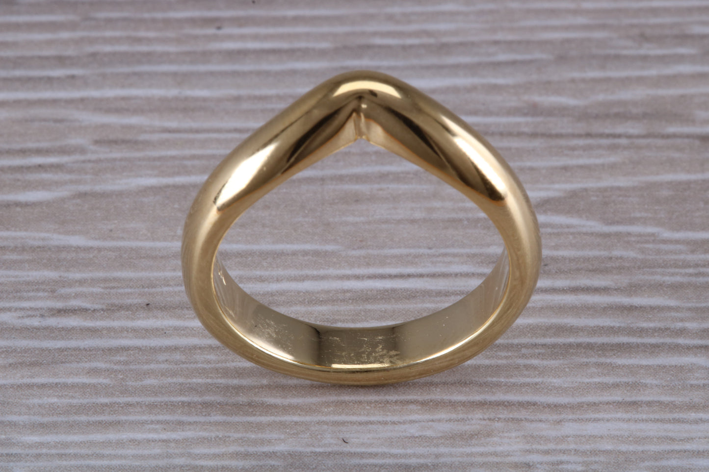 Abstract ring, made from your choice of 9ct yellow or white gold, solid and chunky feel, casual ring, thumb ring or shaped band, wishbone