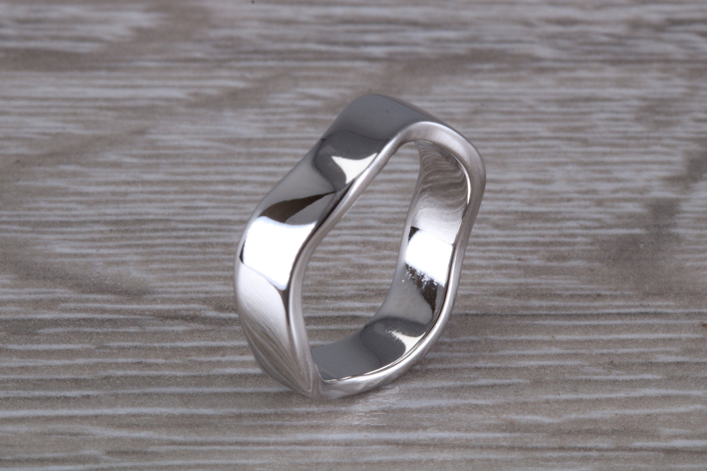 Abstract ring, made from your choice of 9ct yellow or white gold, solid and weighty feel, casual ring, thumb ring or shaped band, wishbone
