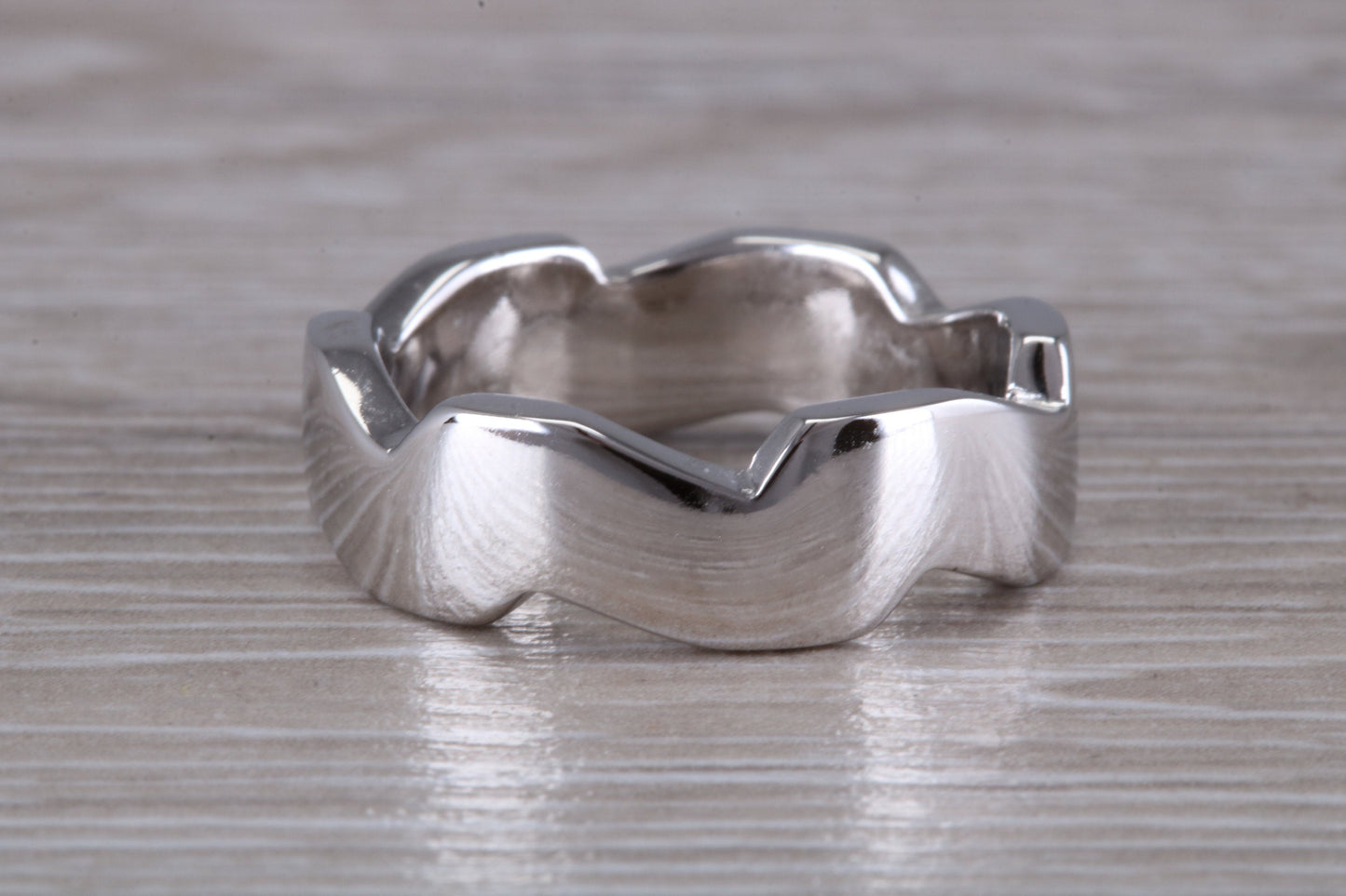 Abstract ring, made from your choice of 9ct yellow or white gold, solid and weighty feel, casual ring, thumb ring or shaped band, wishbone
