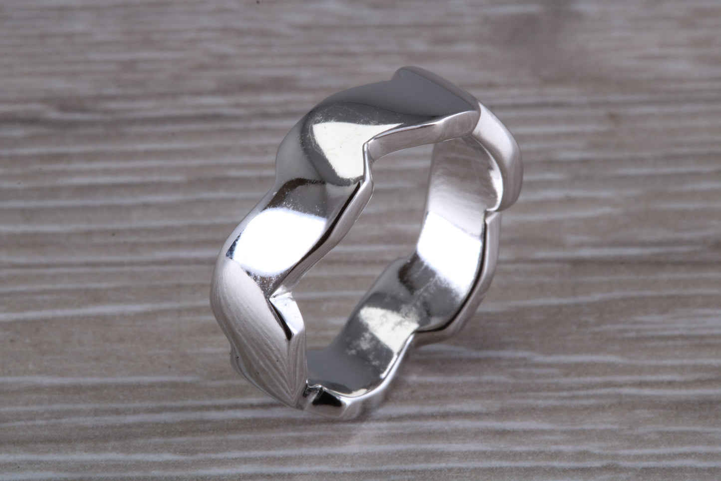 Abstract ring, made from your choice of 9ct yellow or white gold, solid and weighty feel, casual ring, thumb ring or shaped band, wishbone