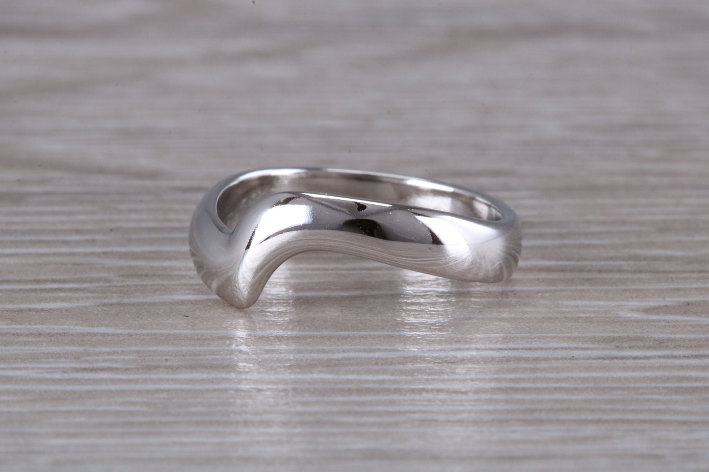 Abstract ring, made from your choice of 9ct yellow or white gold, solid and weighty feel, casual ring, thumb ring or shaped band, wishbone