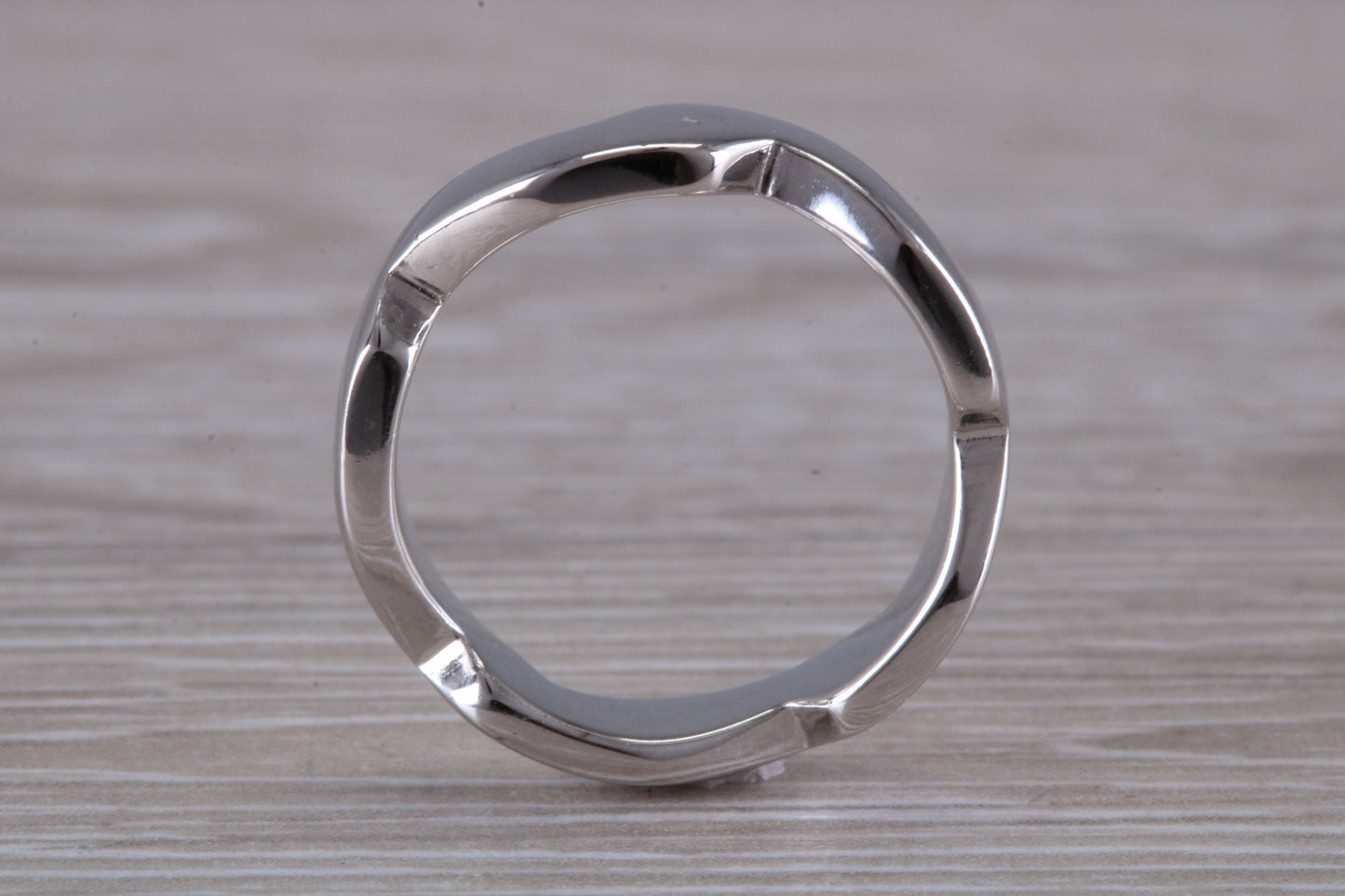 Abstract ring, made from your choice of 9ct yellow or white gold, solid and chunky feel, casual ring, thumb ring or shaped band, wishbone