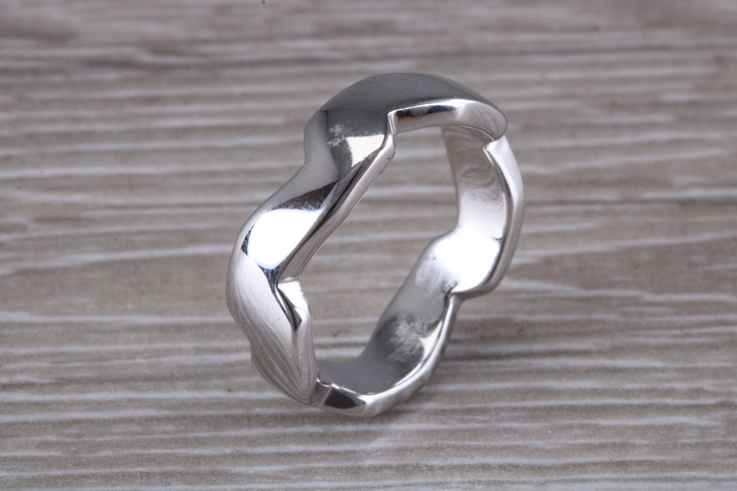 Abstract ring, made from your choice of 9ct yellow or white gold, solid and chunky feel, casual ring, thumb ring or shaped band, wishbone