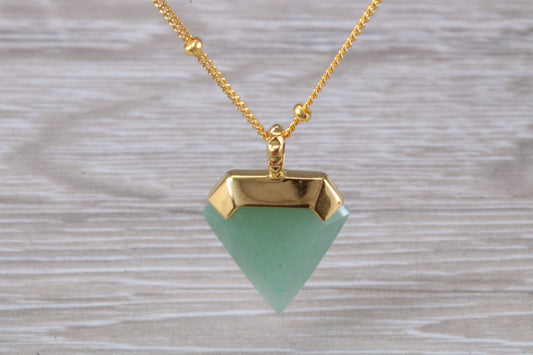 Real Emerald Necklace set in Sterling Silver