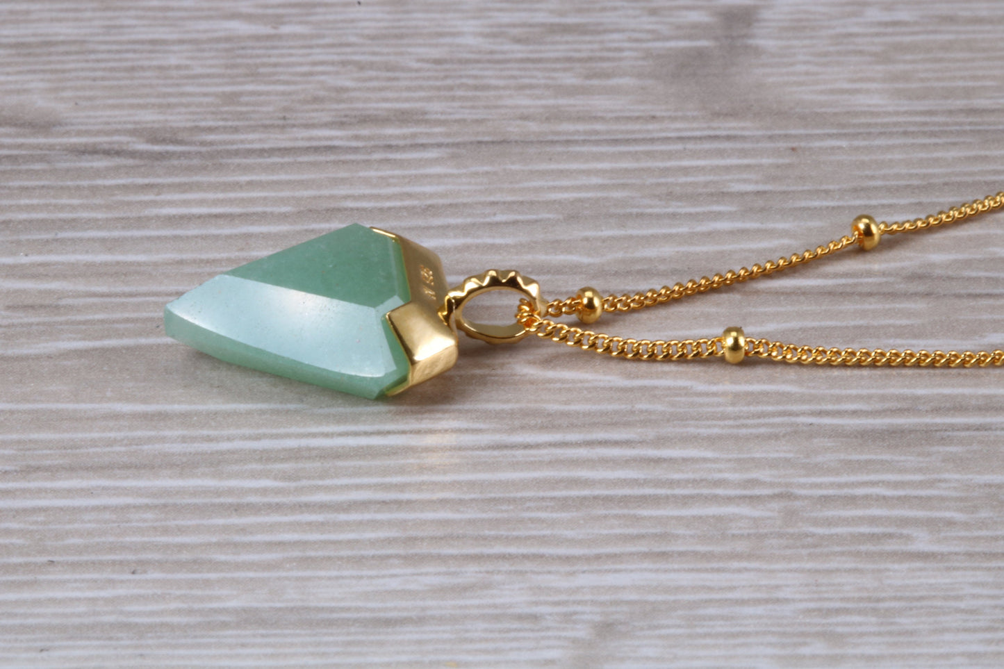 Real Emerald Necklace set in Sterling Silver