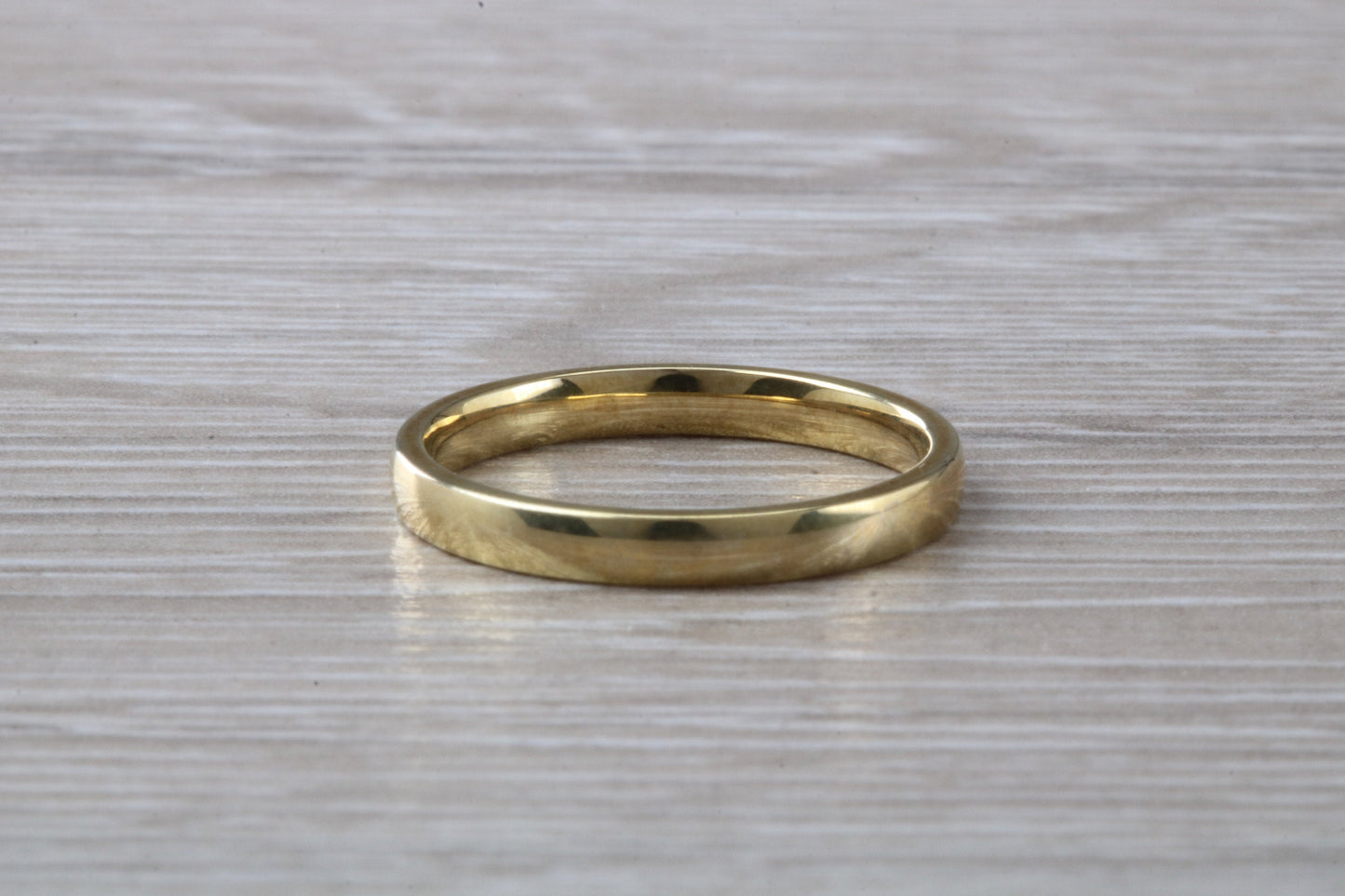 2 mm Wide Comfort Fit Wedding Band, made from solid 9ct yellow gold