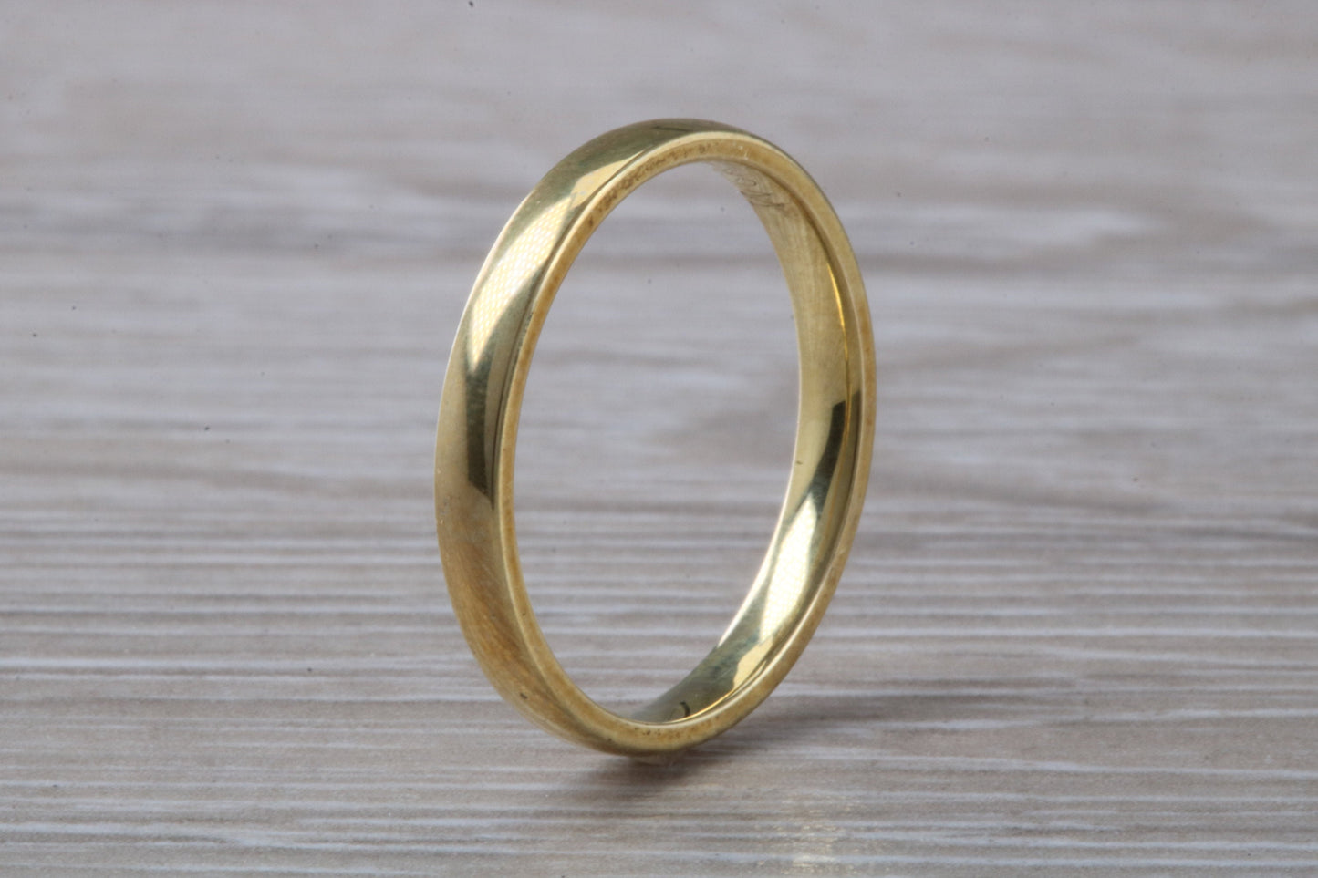 2 mm Wide Comfort Fit Wedding Band, made from solid 9ct yellow gold