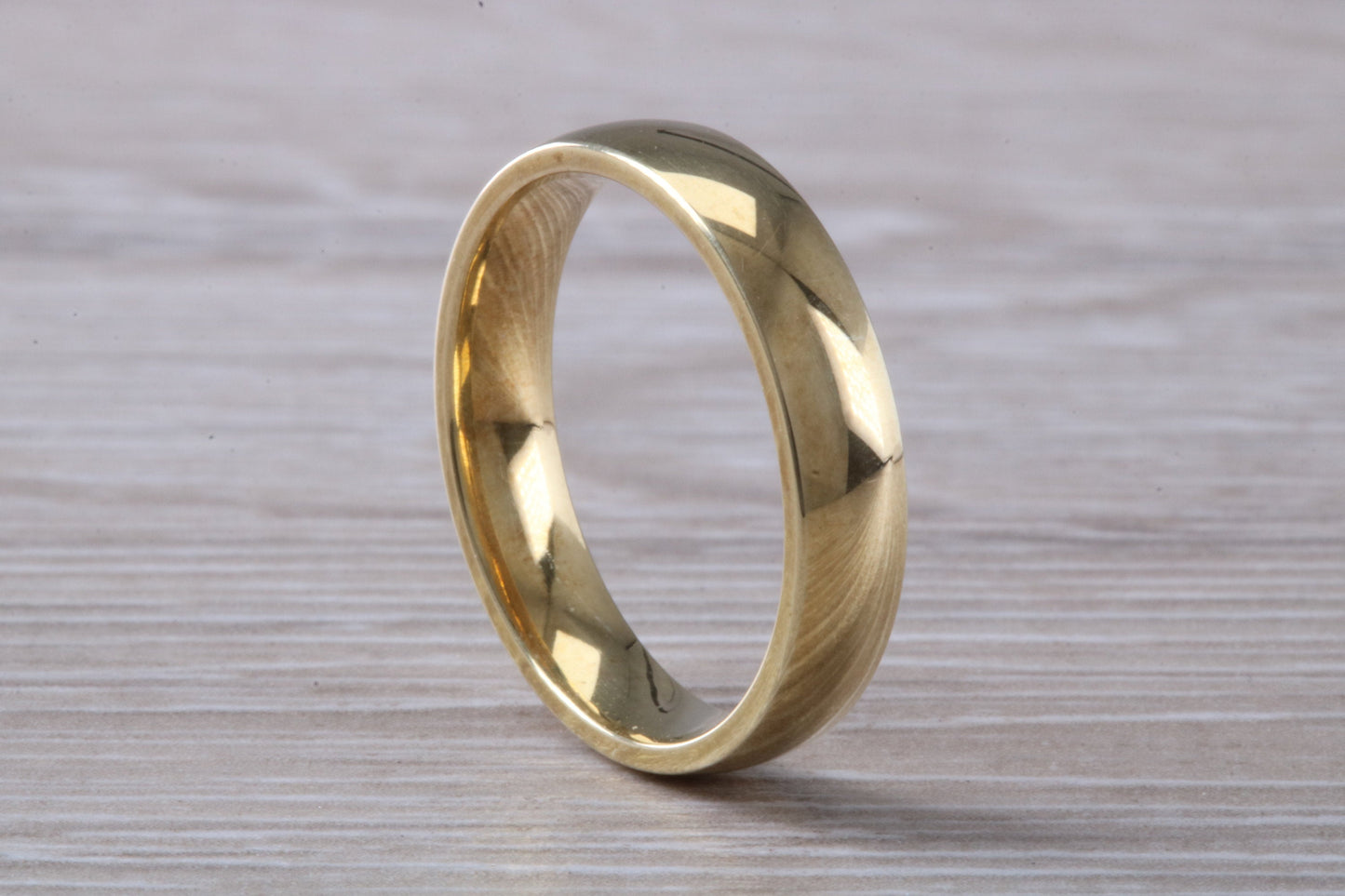 4 mm Wide Comfort Fit Wedding Band, made from solid 9ct Yellow Gold
