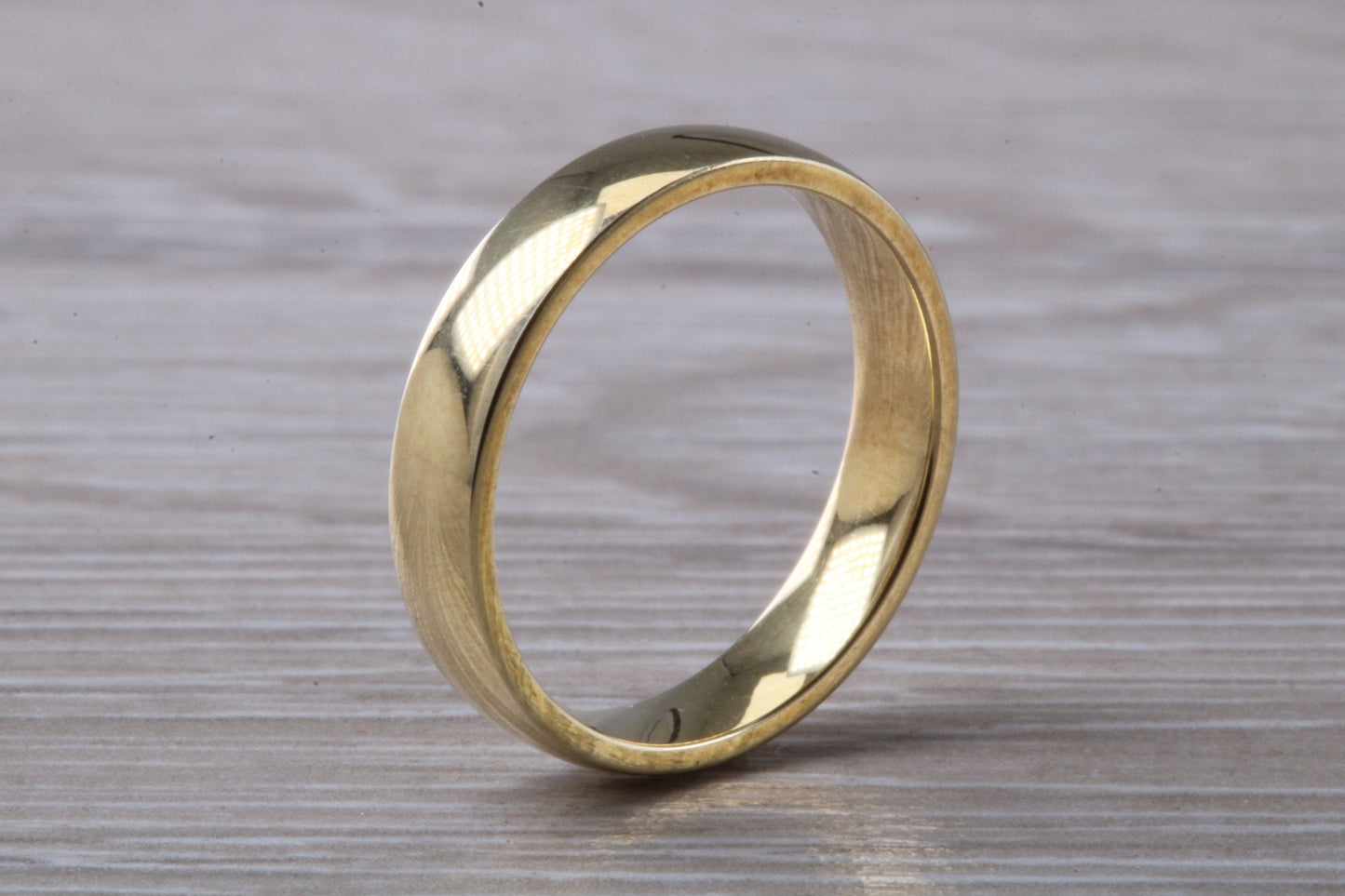 4 mm Wide Comfort Fit Wedding Band, made from solid 9ct Yellow Gold