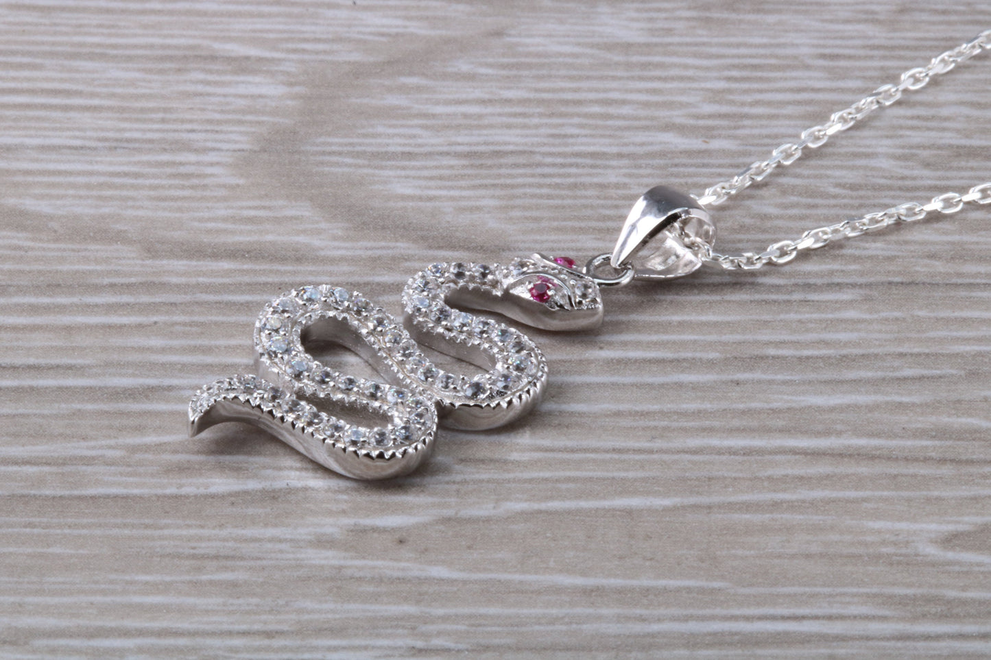 Snake Necklace in Sterling Silver