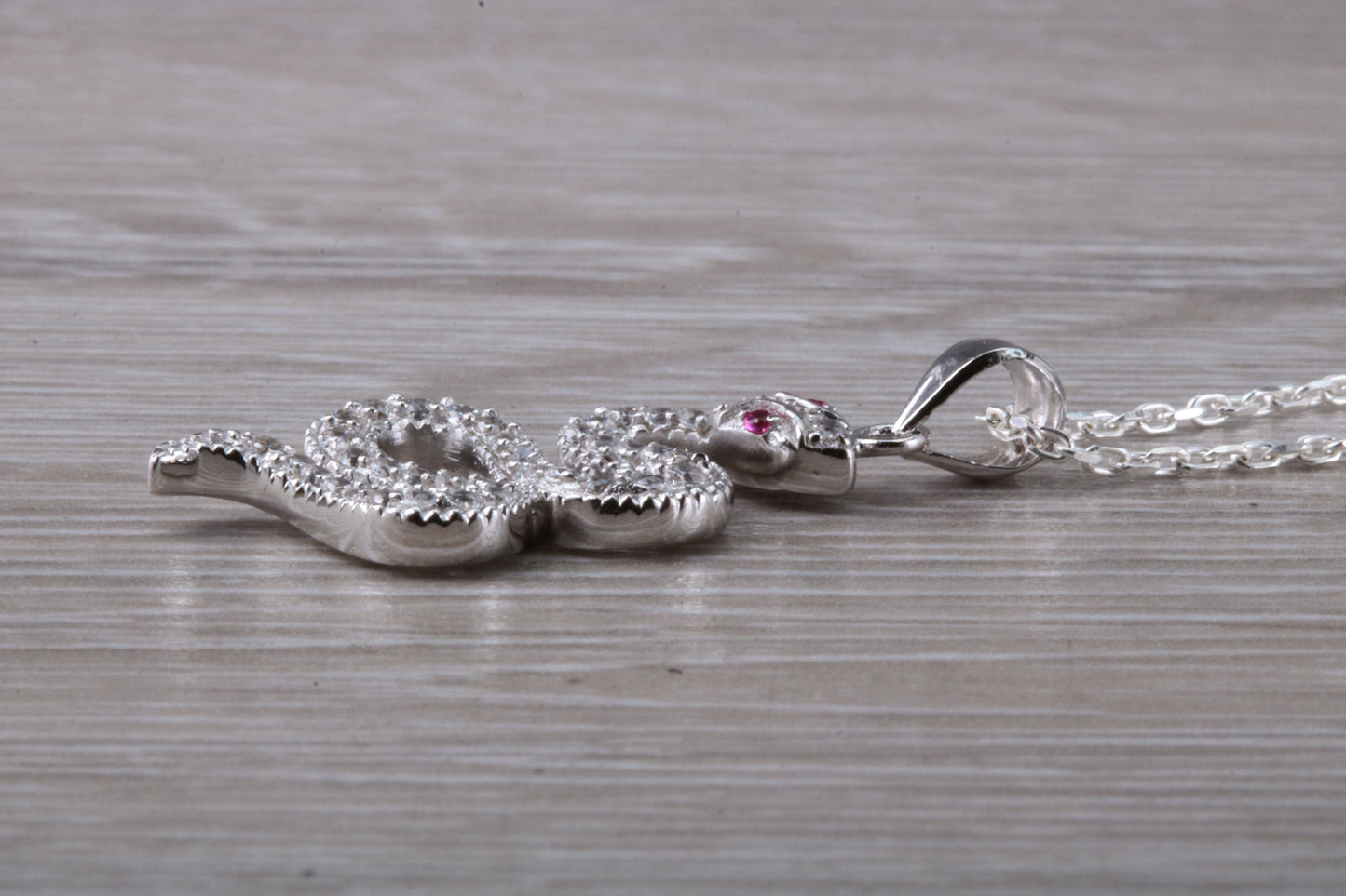 Snake Necklace in Sterling Silver