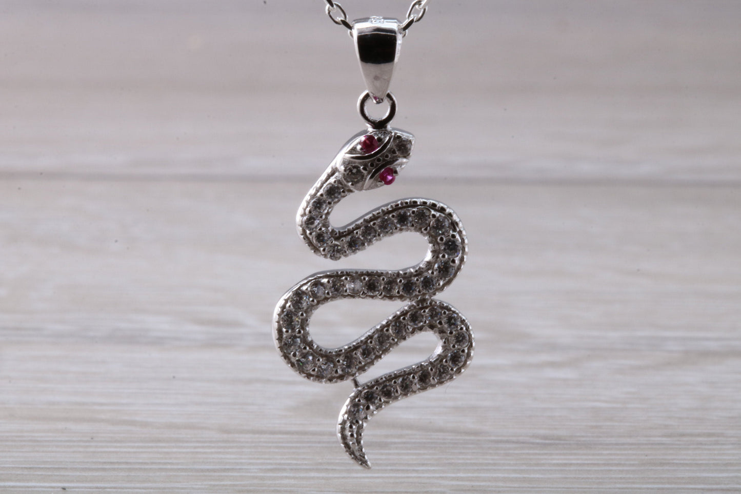 Snake Necklace in Sterling Silver