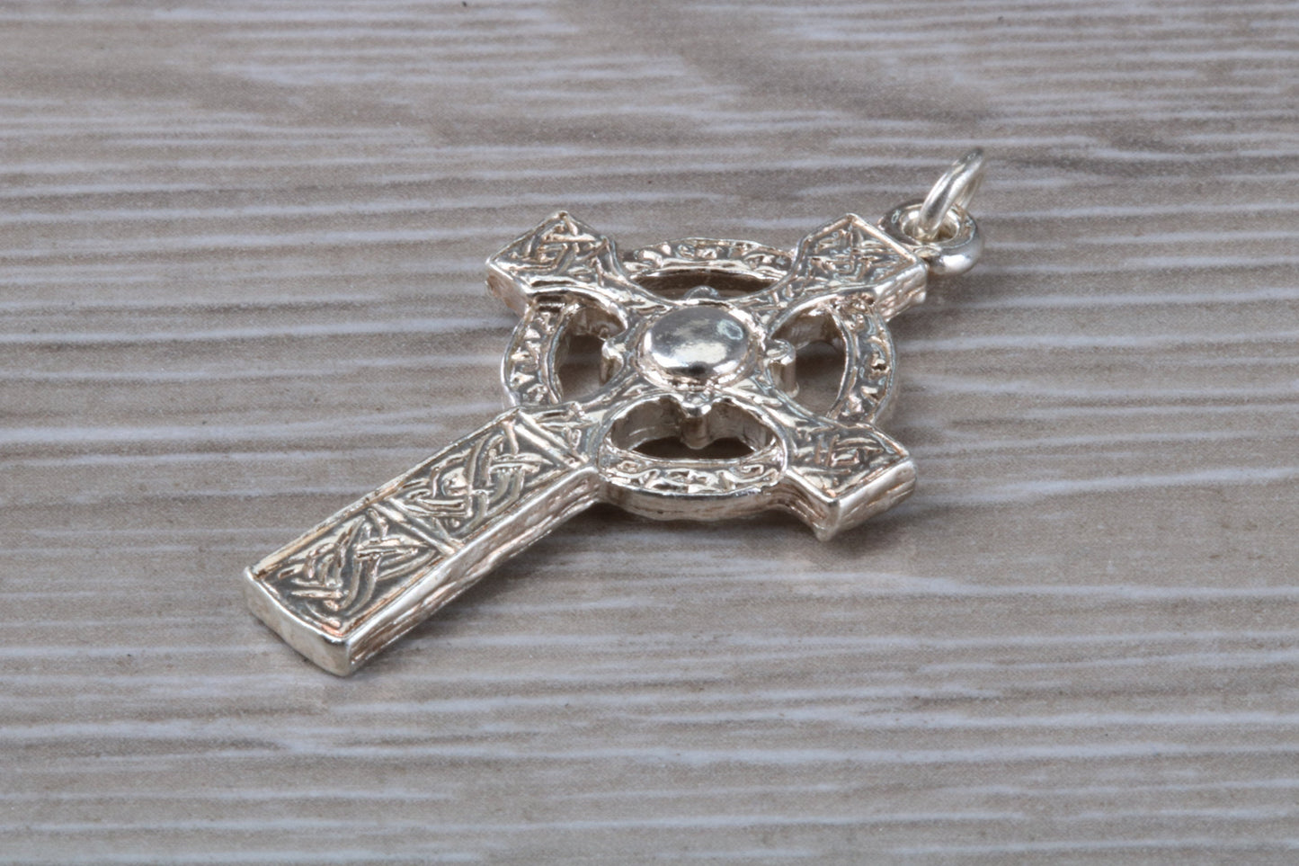 Sterling Silver Ornate Celtic Cross Necklace