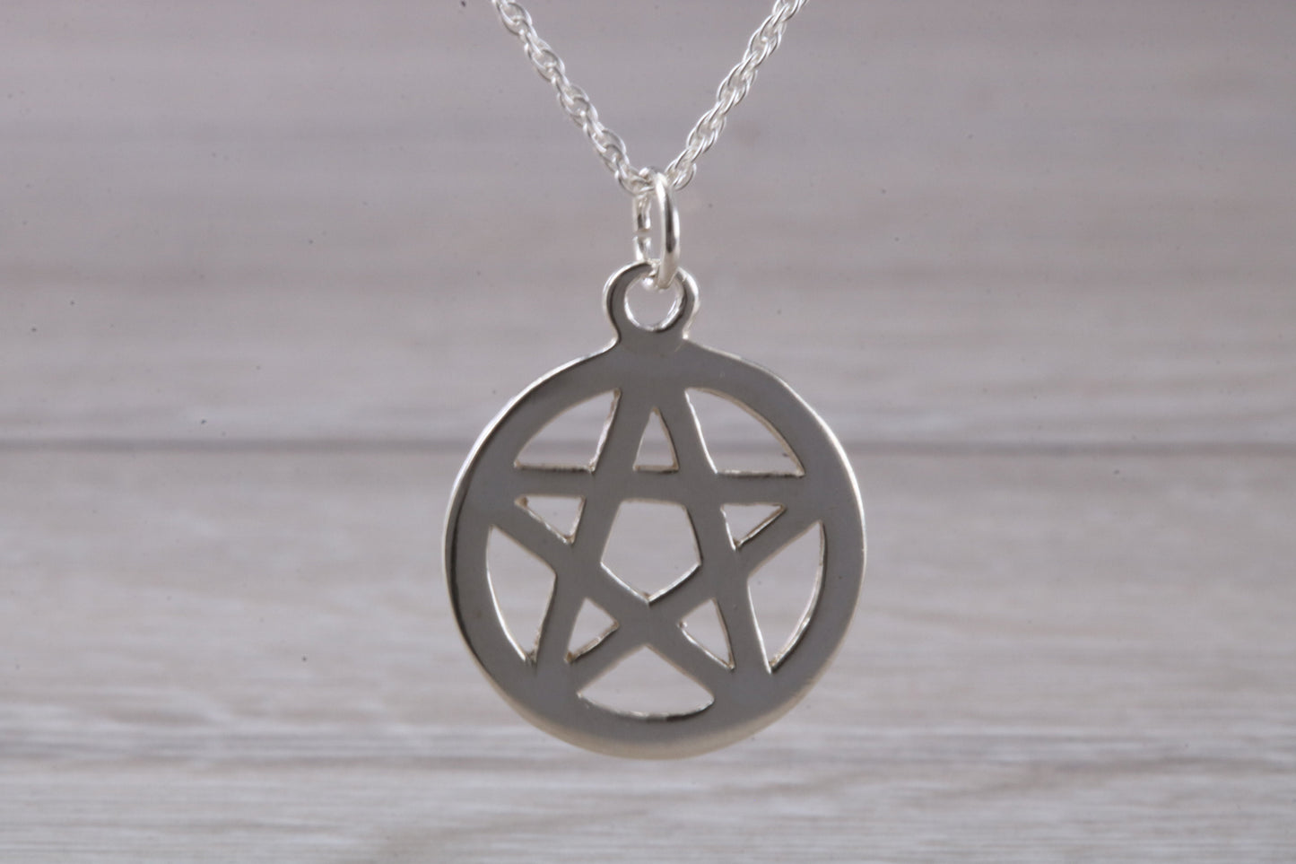 Sterling Silver Pentagram Necklace